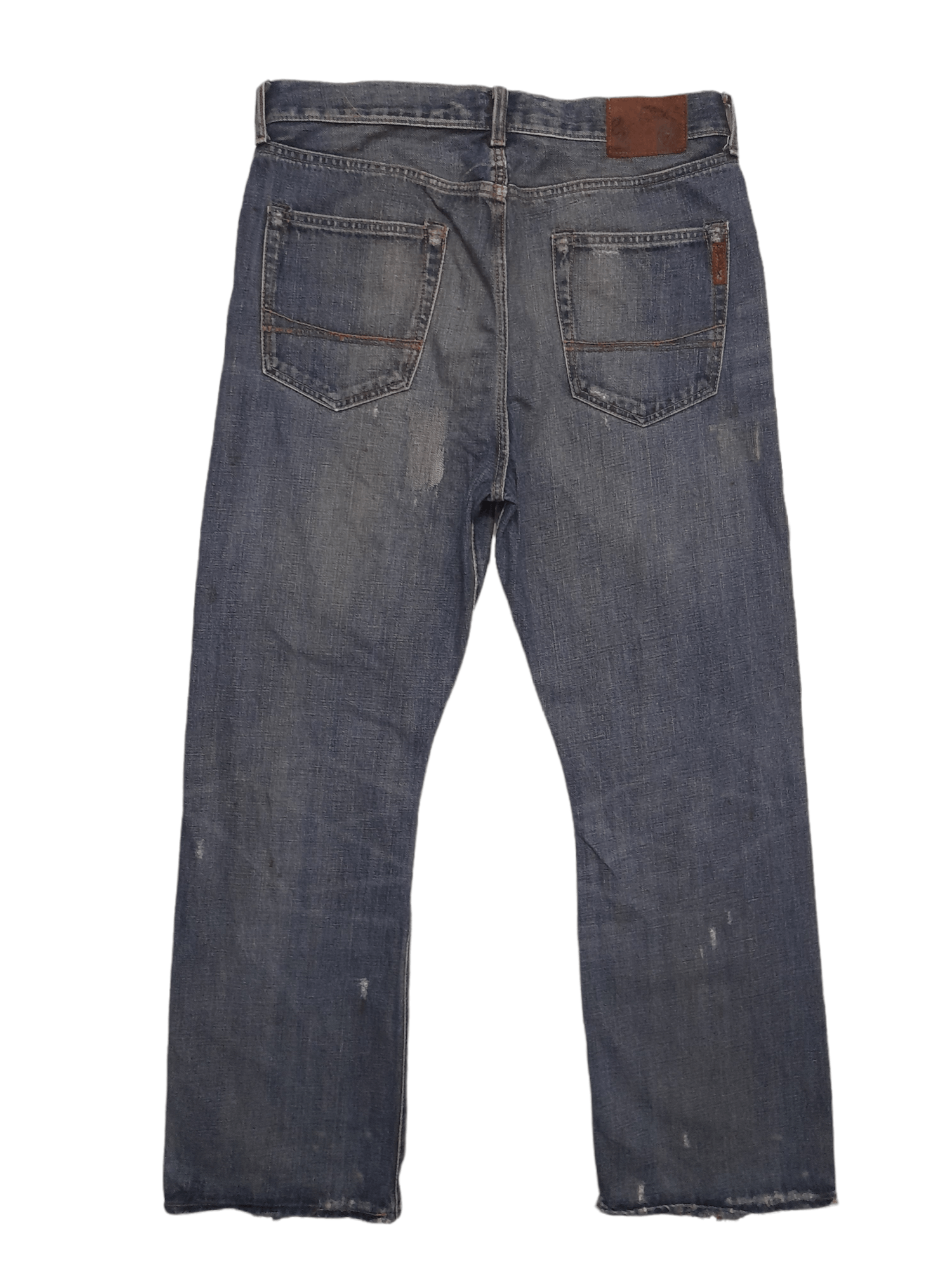 Japanese Brand Ezra Fitch Selvedge Distressed Denim (E195) w34 Size US 34 / EU 50 - 8 Thumbnail