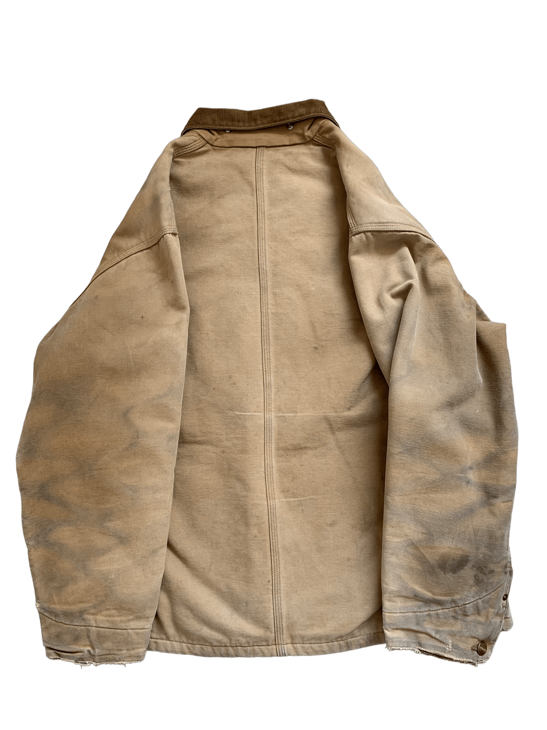 Carhartt 1990s CARHARTT BLANKED LINED CHORE JACKET / SIZE XL Size US XL / EU 56 / 4 - 8 Thumbnail