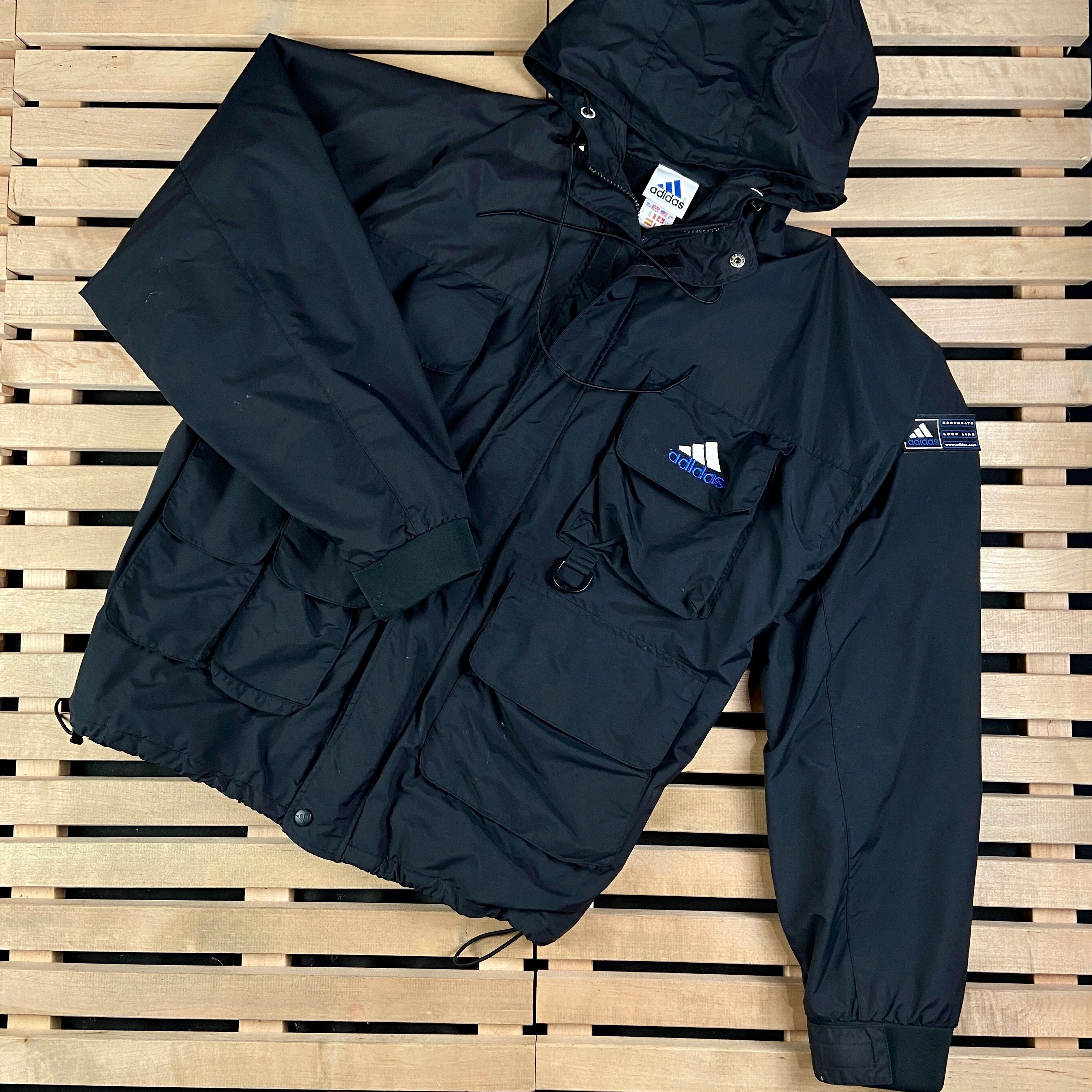 Adidas × Vintage Mens Hooded Jacket Adidas Vintage Size M Size US M / EU 48-50 / 2 - 1 Thumbnail