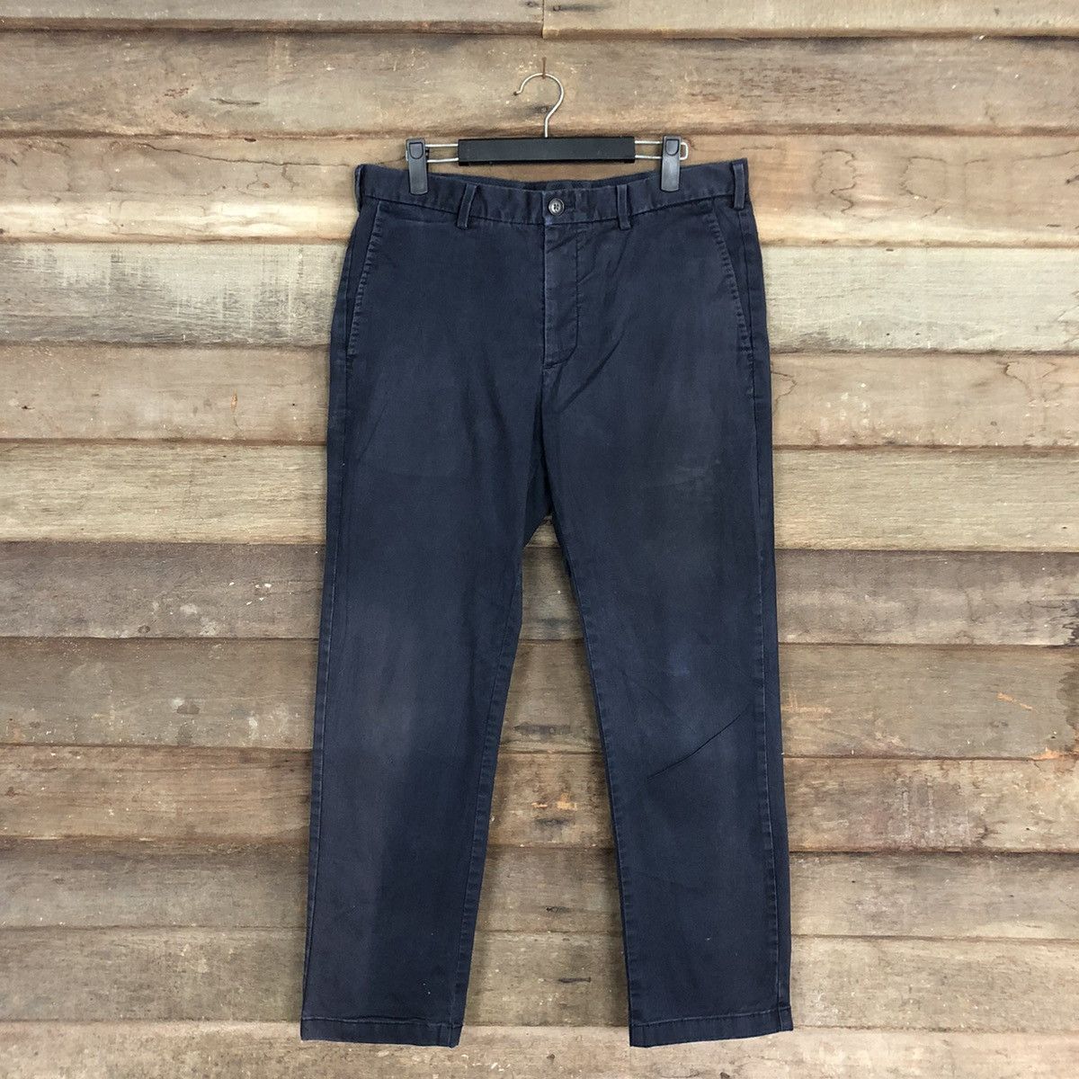 Japanese Branded Uniqlo Dark Blue Straight Pants #A072