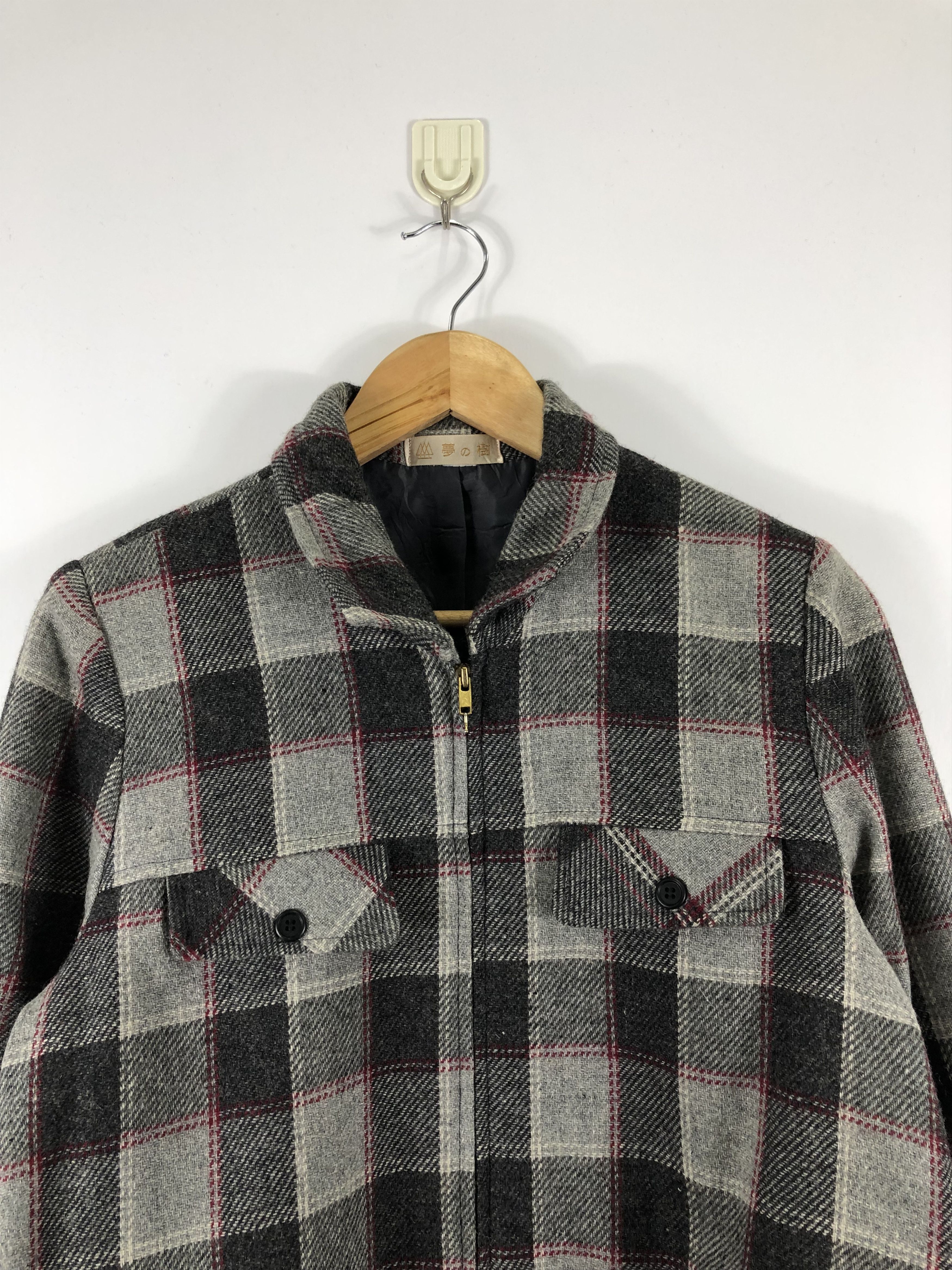 Japanese Brand Vintage 90s Bomber Jacket Plaid J0581 Size US L / EU 52-54 / 3 - 2 Thumbnail