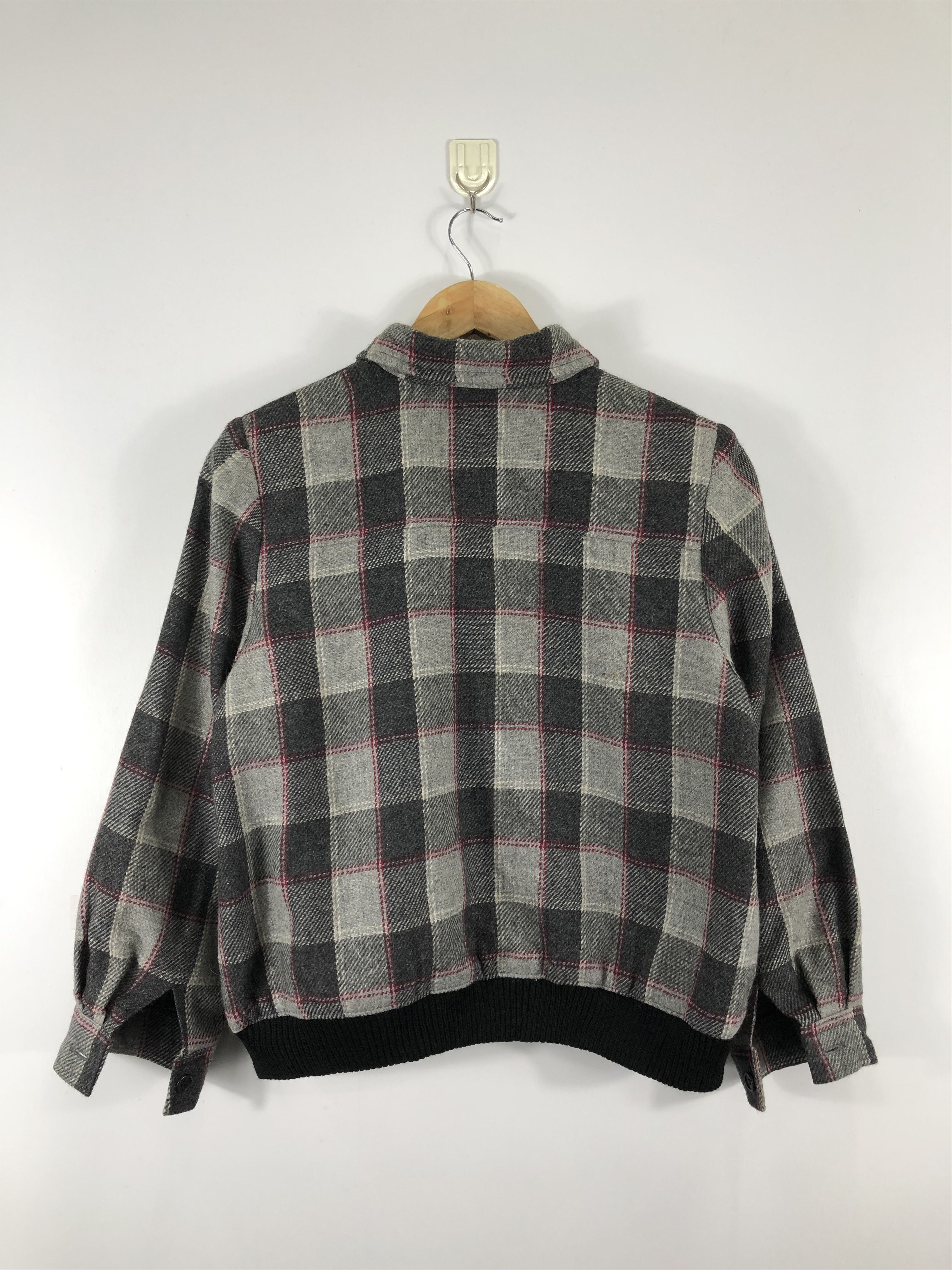 Japanese Brand Vintage 90s Bomber Jacket Plaid J0581 Size US L / EU 52-54 / 3 - 3 Thumbnail