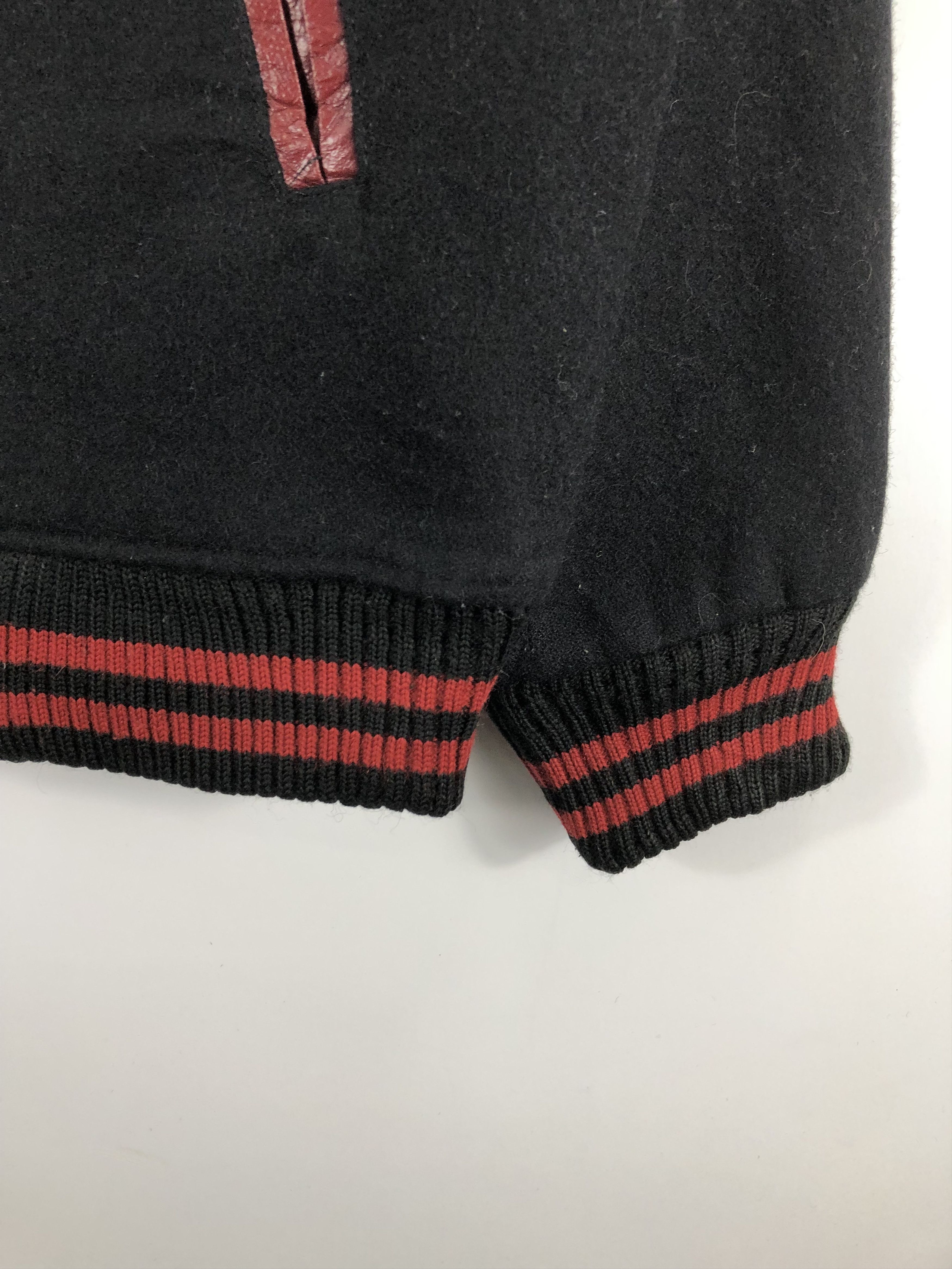 Japanese Brand Vintage 90s Troy Bros Wool Bomber Varsity Jacket V0275 Size US L / EU 52-54 / 3 - 5 Thumbnail