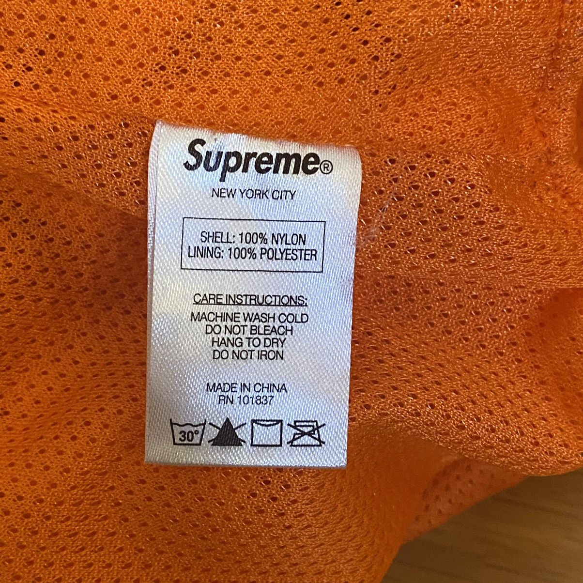 Supreme Used Supreme Mesh Panel Watershort Orange Medium Size US 32 / EU 48 - 5 Thumbnail