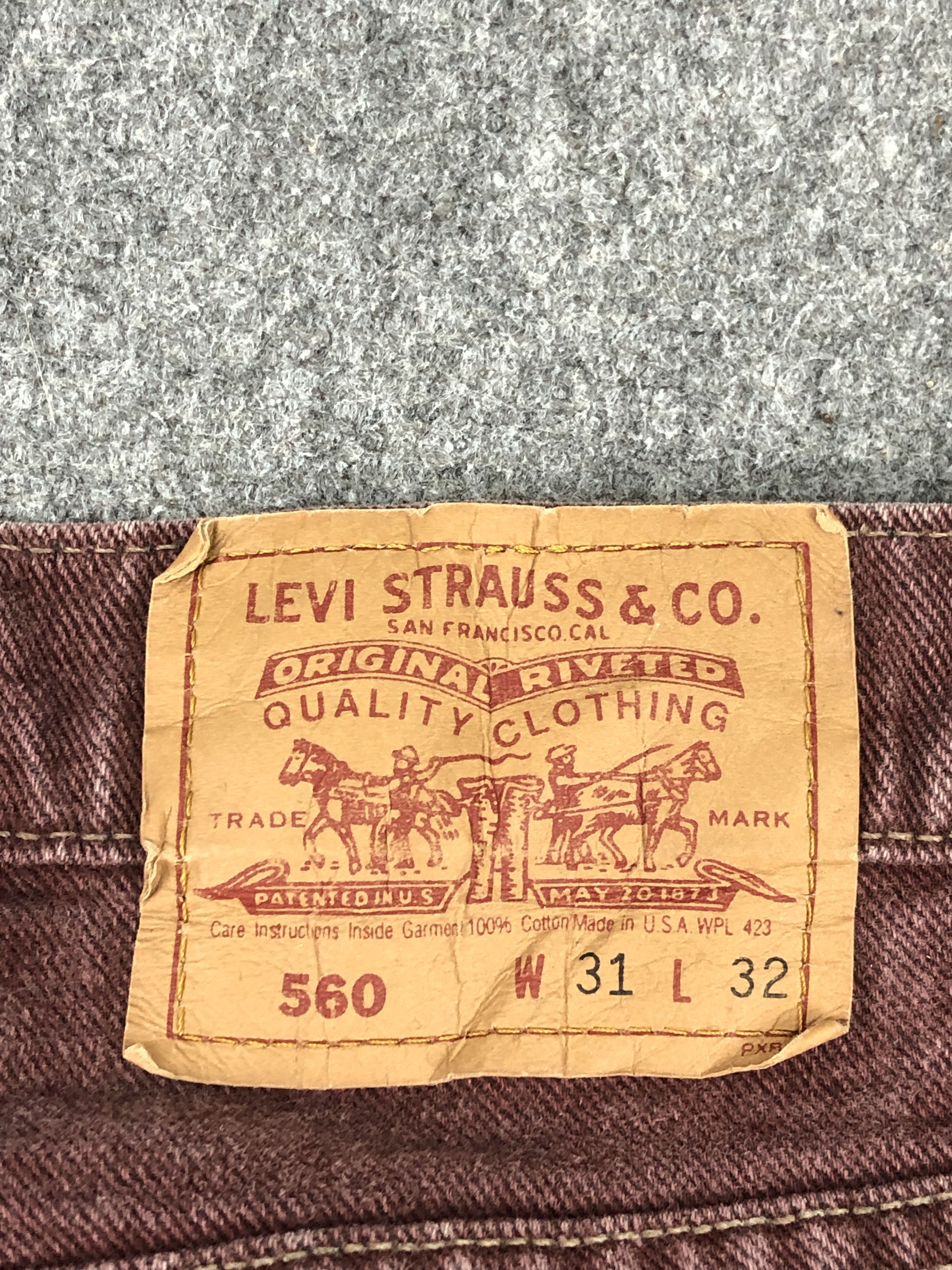 Levi's Vintage Levis 560 Denim DP1415 Size US 31 - 5 Thumbnail