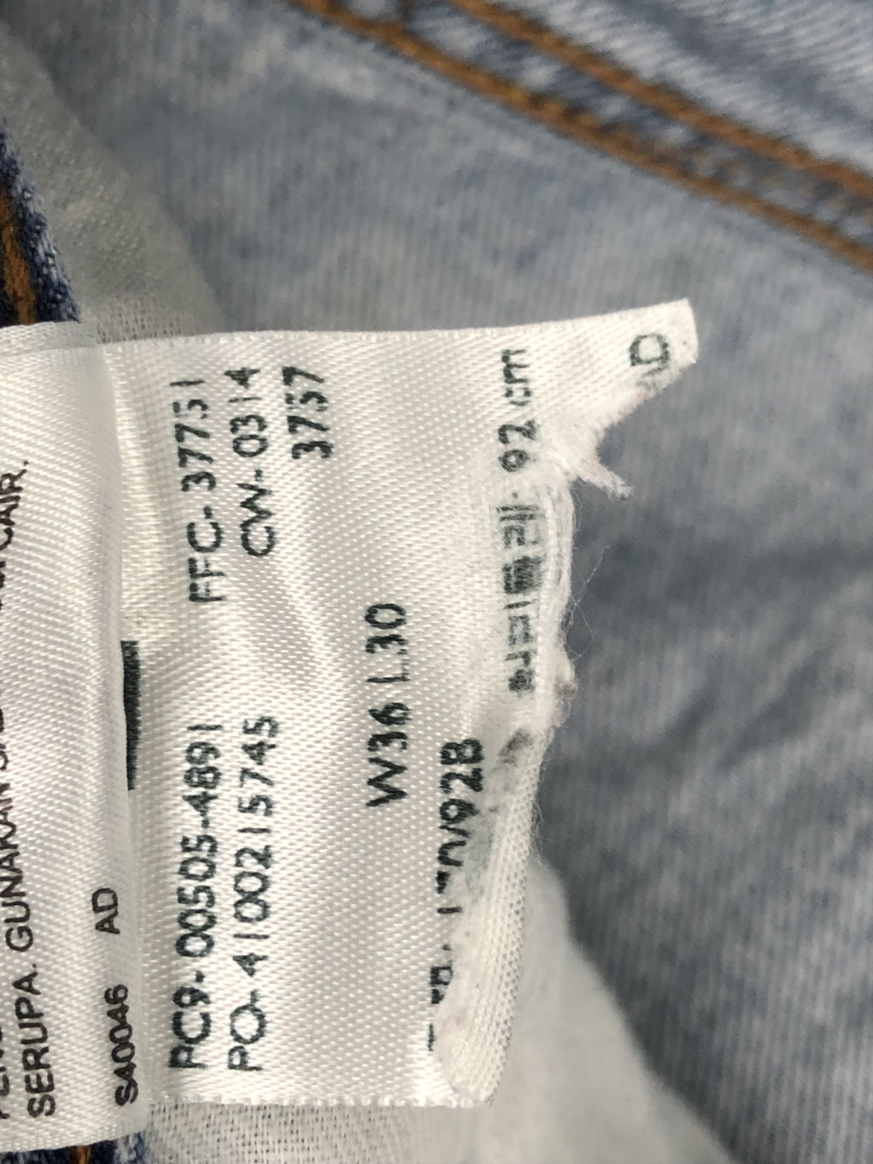 Levi's Faded Blue Vintage Levis 505 Jeans DP1414 Size US 36 / EU 52 - 13 Thumbnail