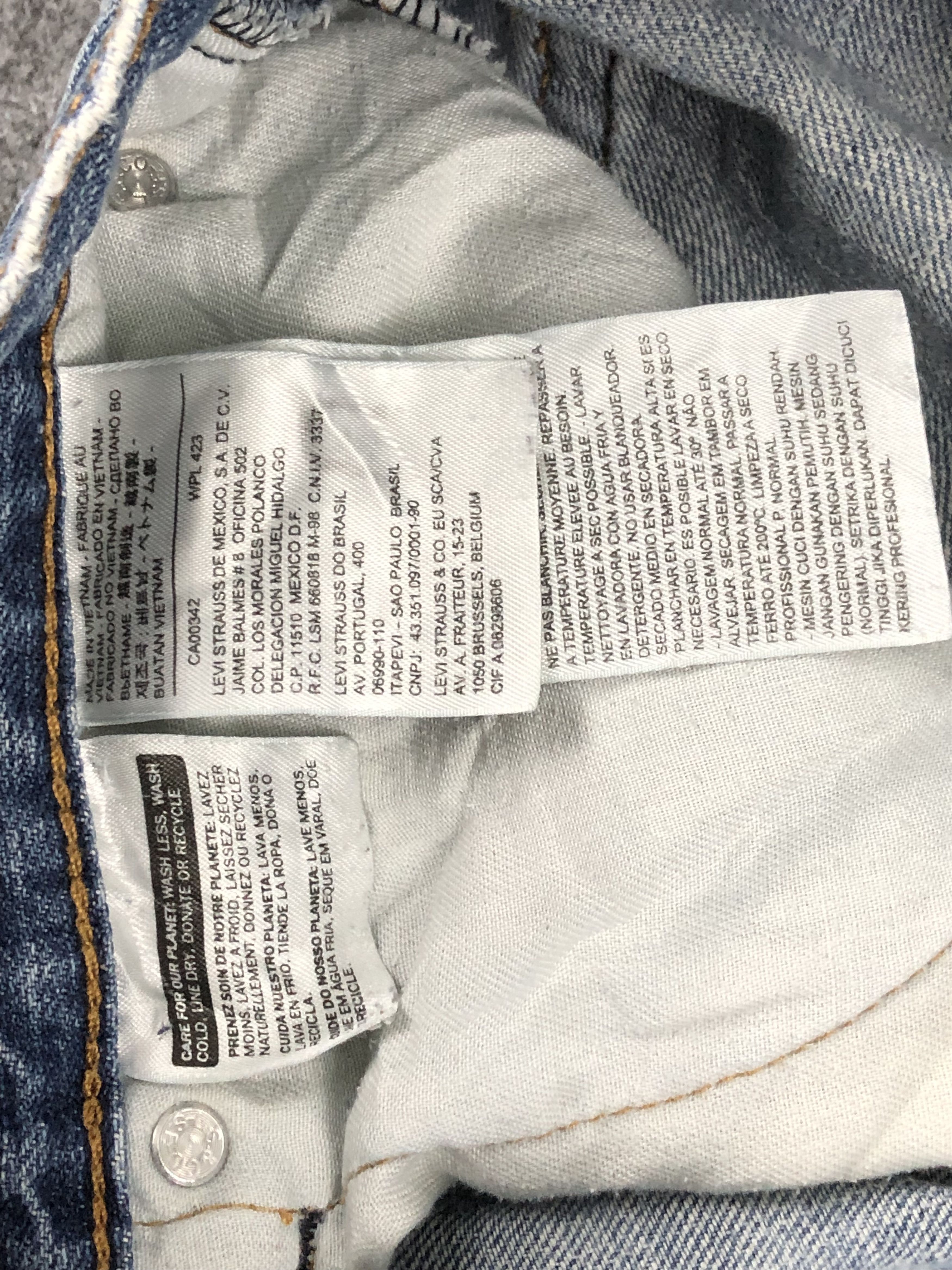 Levi's Faded Blue Vintage Levis 559 Jeans DP1412 Size US 33 - 7 Thumbnail