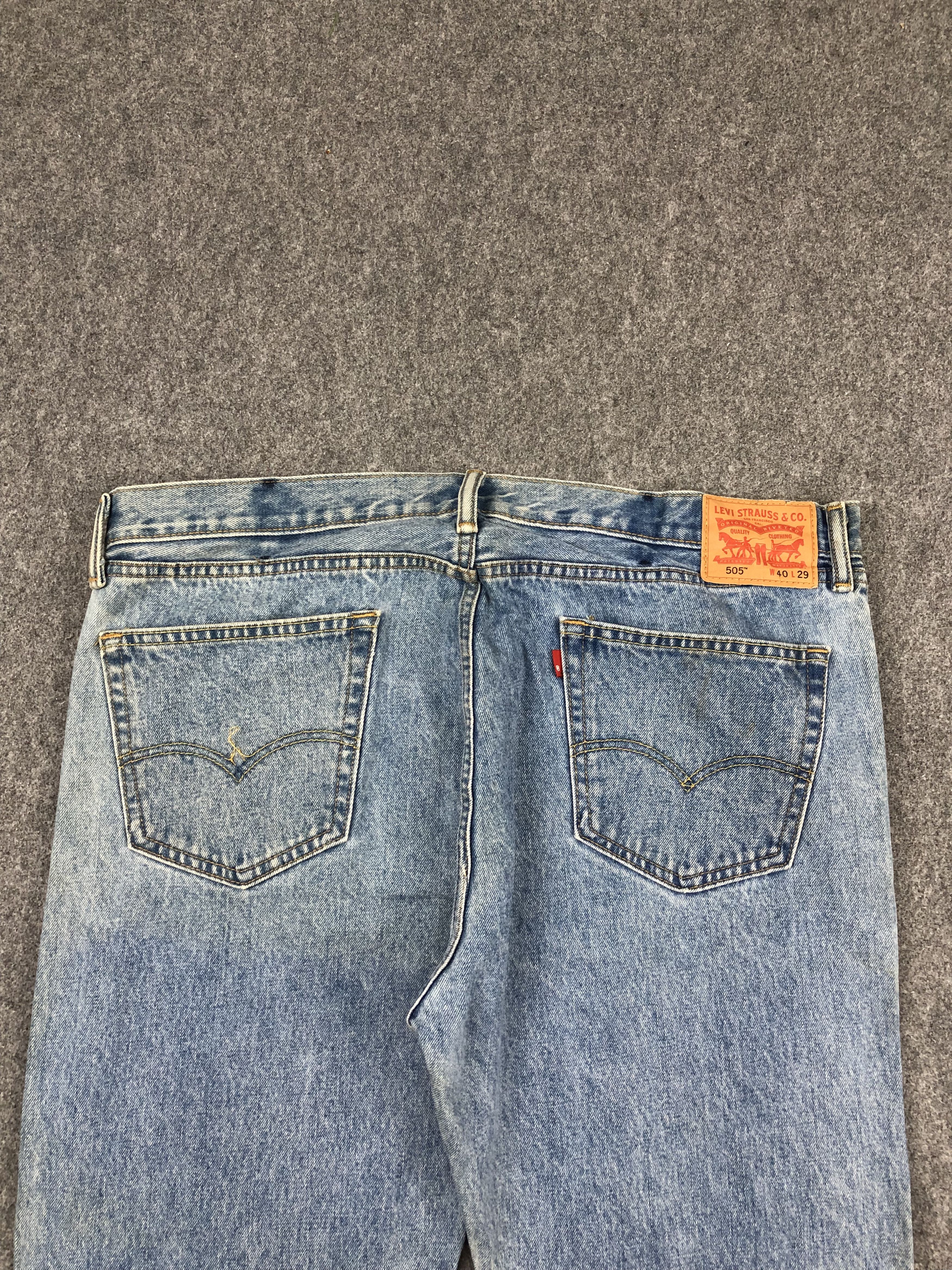 Levi's Vintage Levis 505 Light Wash Jeans DP1404 Size US 41 - 4 Thumbnail