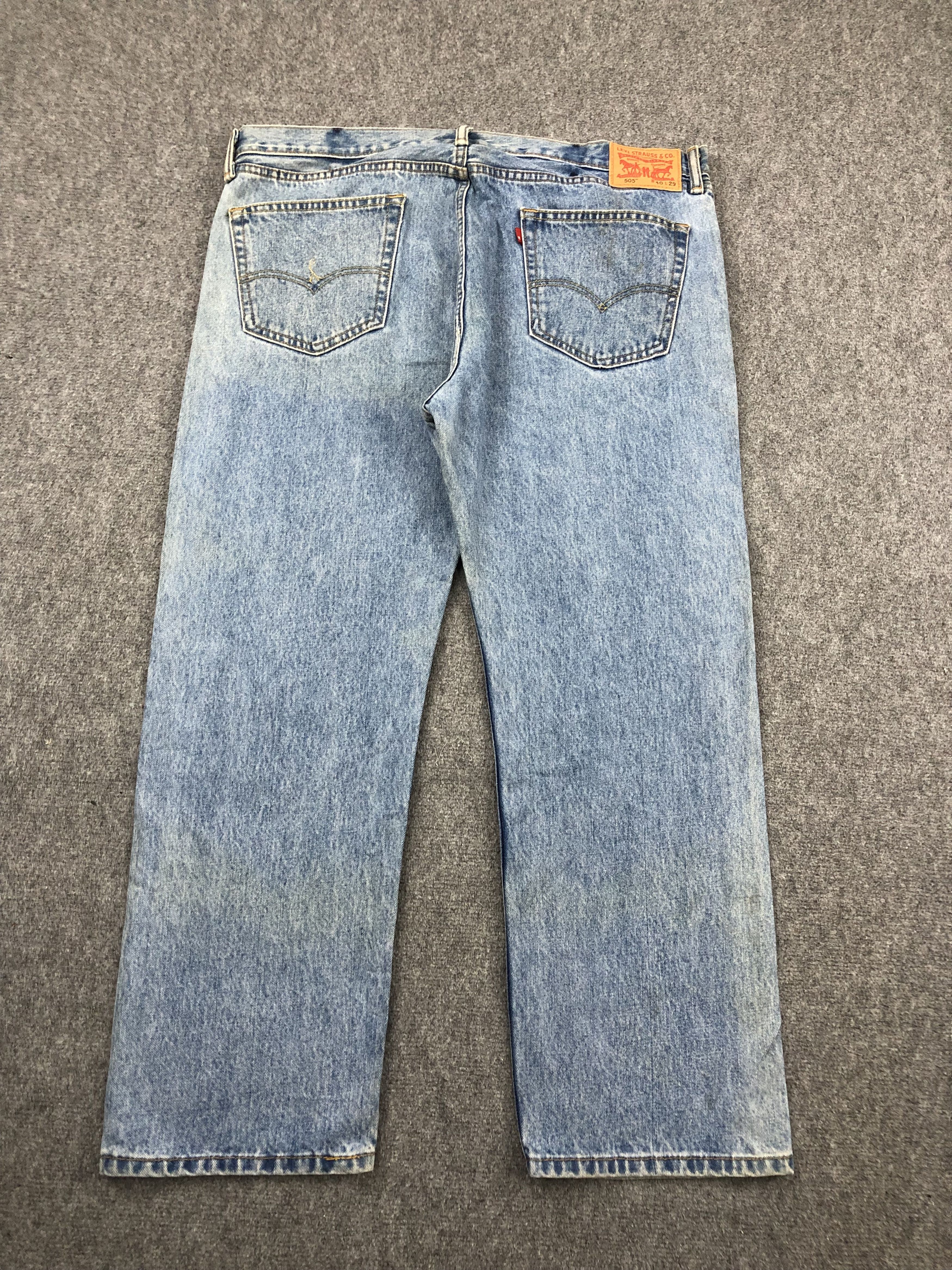 Levi's Vintage Levis 505 Light Wash Jeans DP1404 Size US 41 - 3 Thumbnail