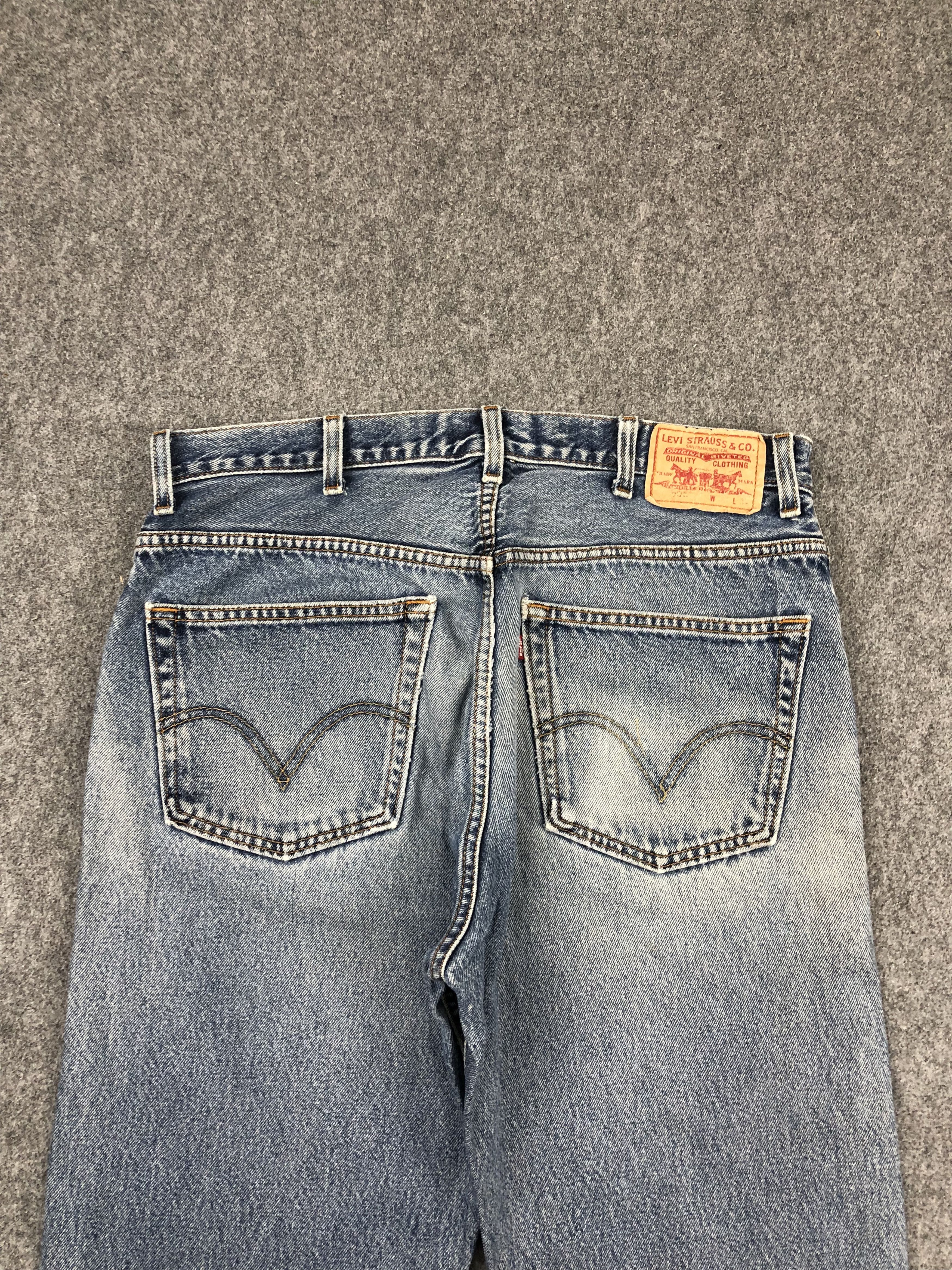 Levi's Faded Blue Vintage Levis 505 Jeans DP1402 Size US 37 - 4 Thumbnail