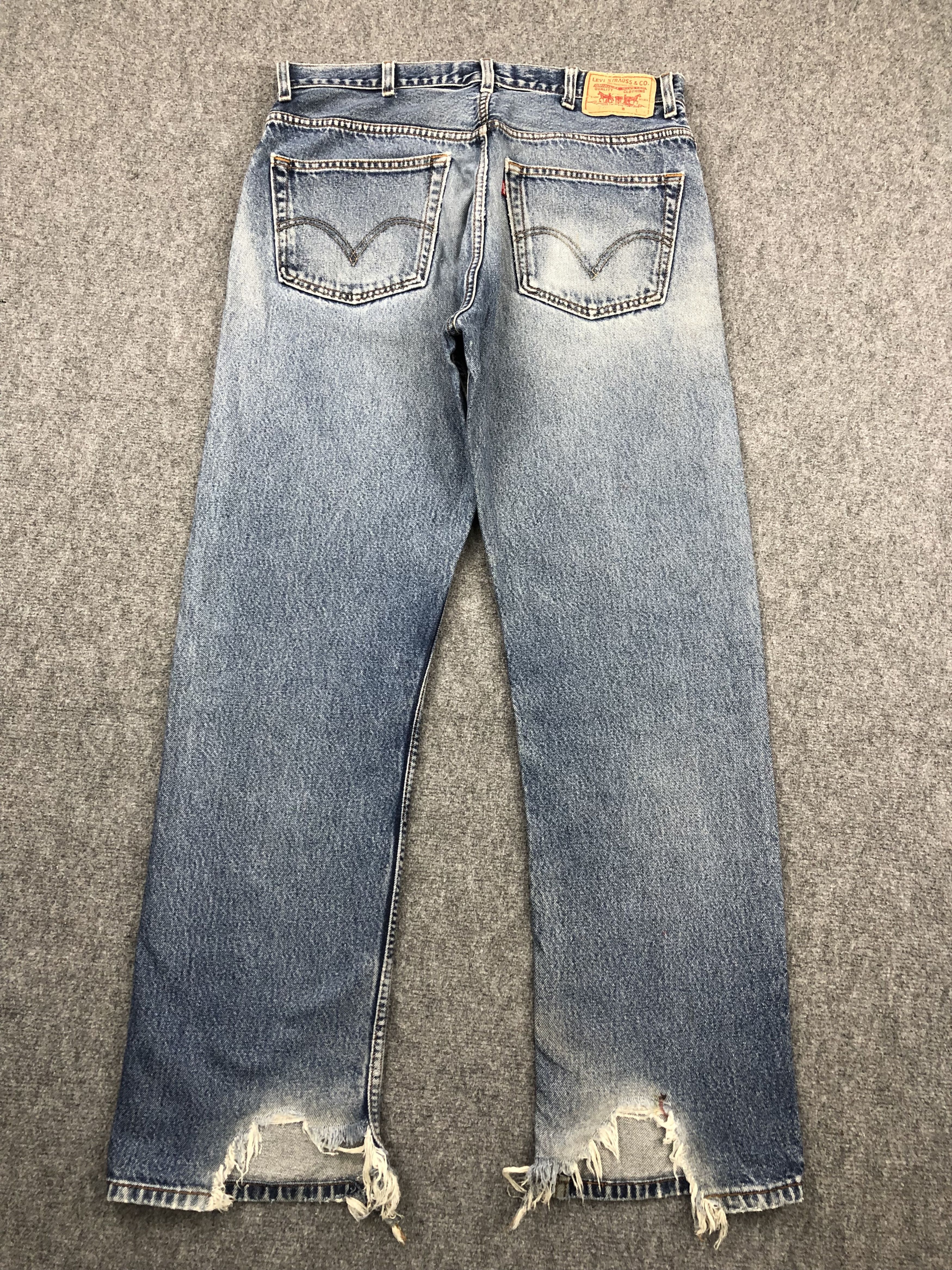 Levi's Faded Blue Vintage Levis 505 Jeans DP1402 Size US 37 - 3 Thumbnail