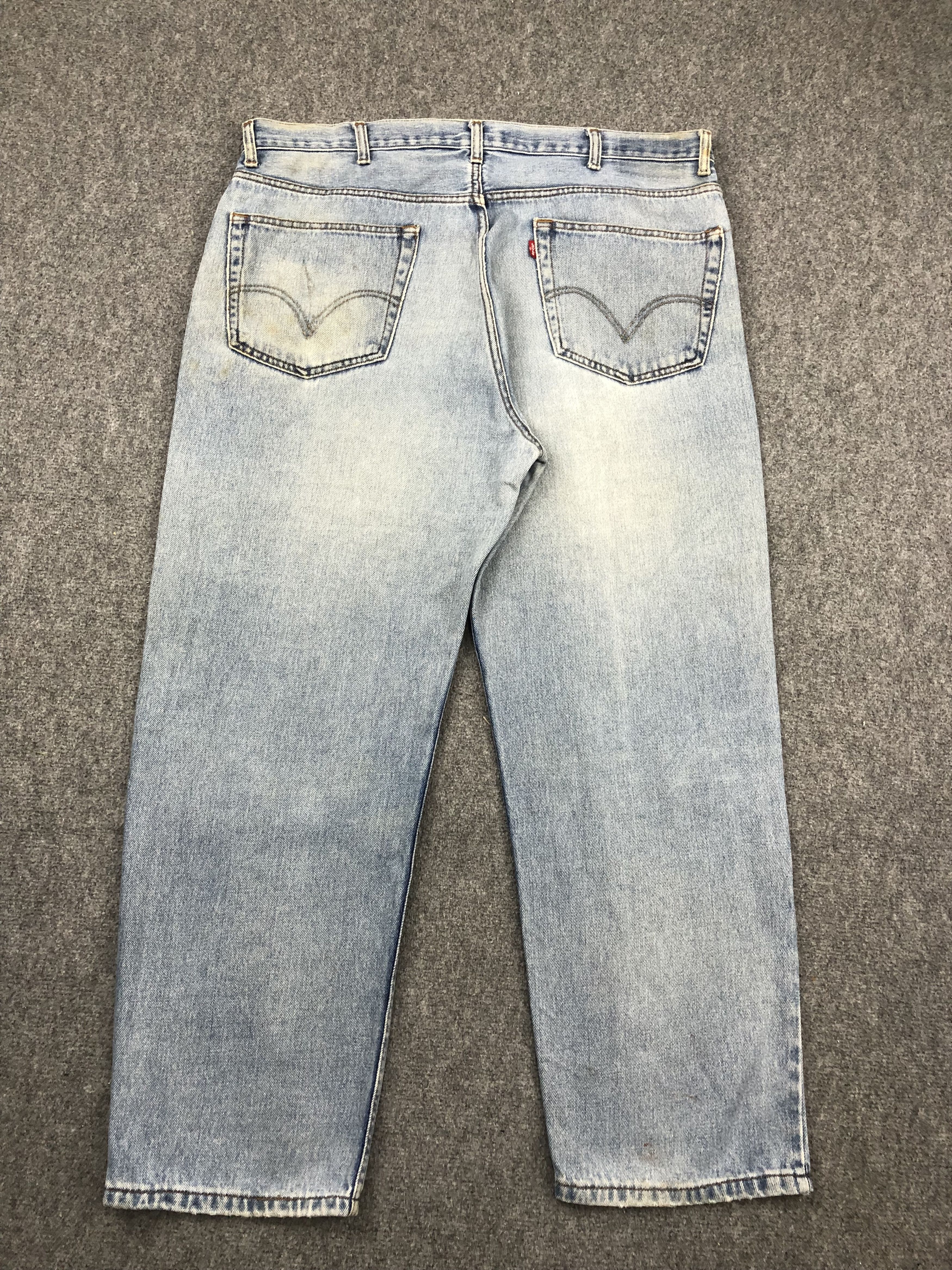 Levi's Vintage Levis 550 Light Wash Jeans DP1446 Size US 41 - 3 Thumbnail