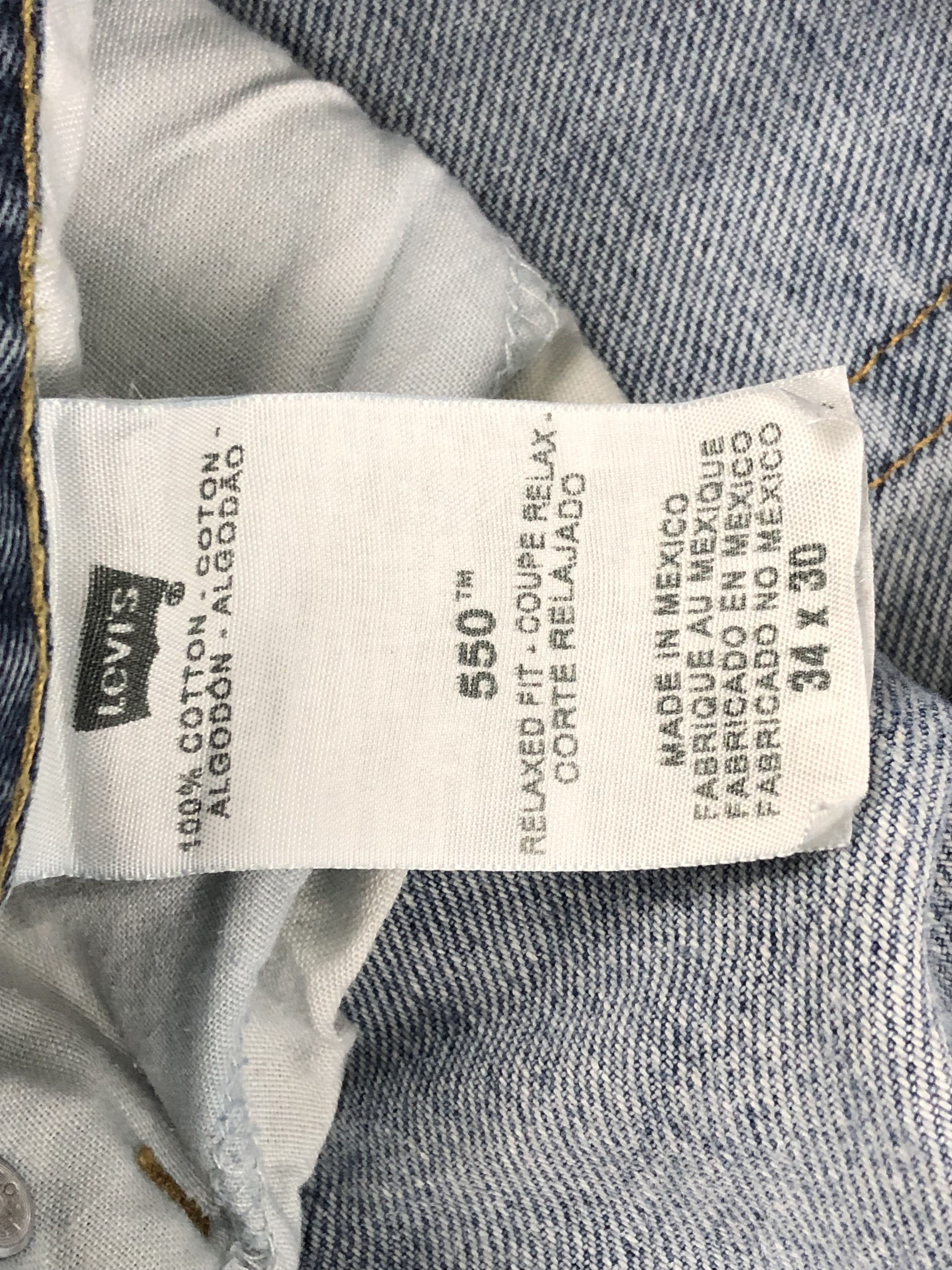 Levi's Vintage Levis 550 Denim DP1437 Size US 35 - 8 Thumbnail