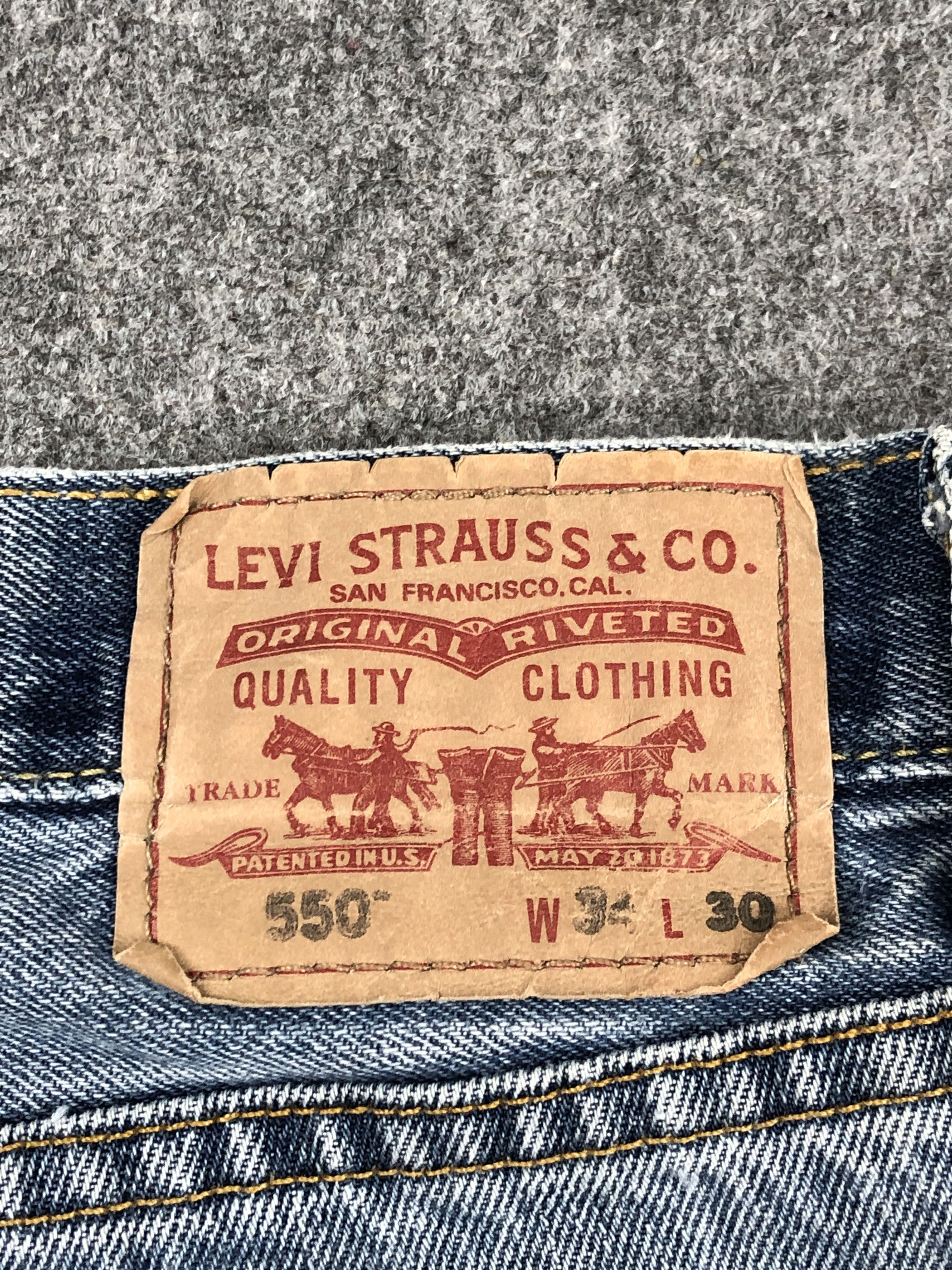 Levi's Vintage Levis 550 Denim DP1437 Size US 35 - 5 Thumbnail