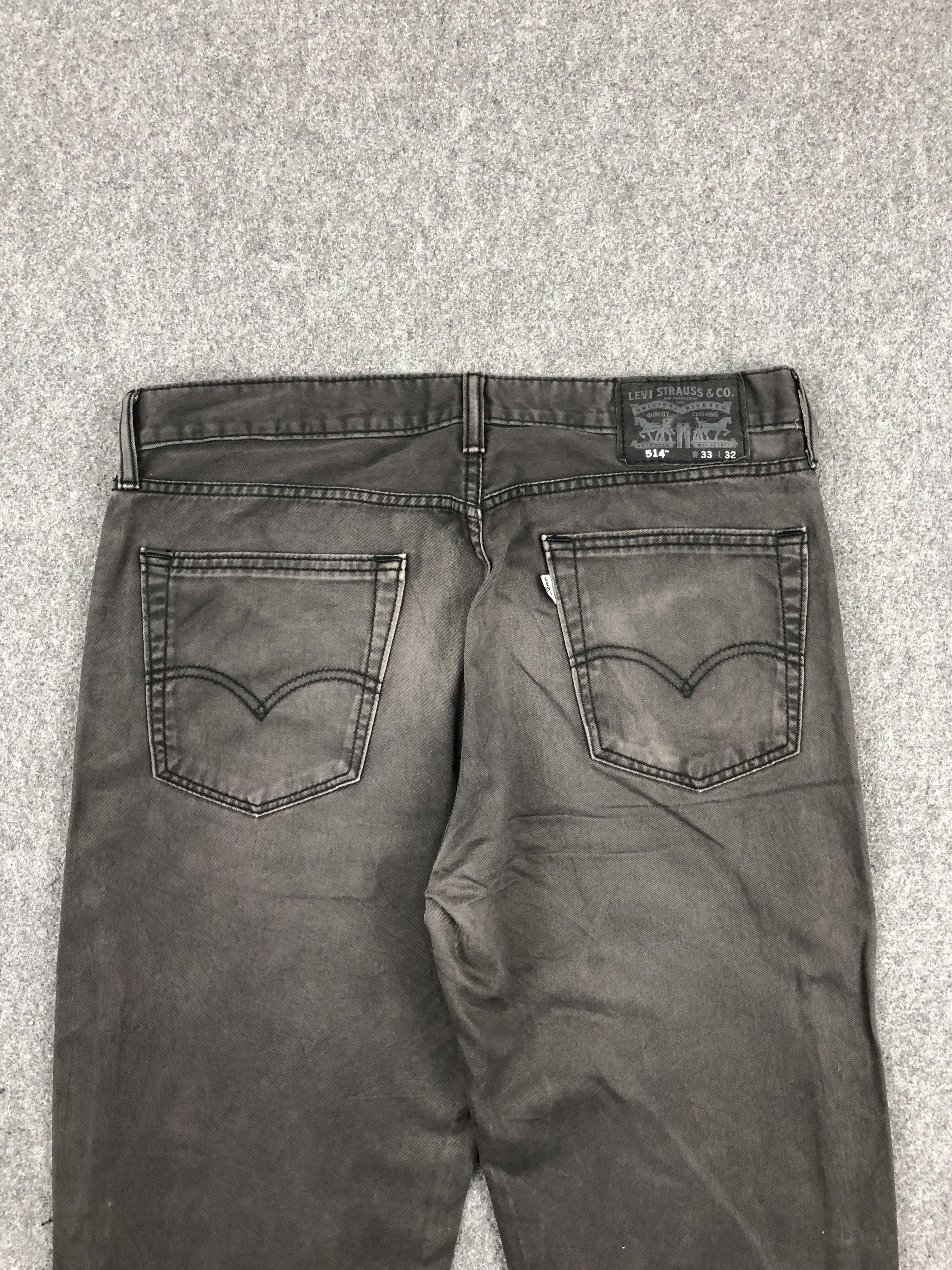 Levi's Faded Black Vintage Levis 514 Jeans DP1434 Size US 34 / EU 50 - 4 Thumbnail
