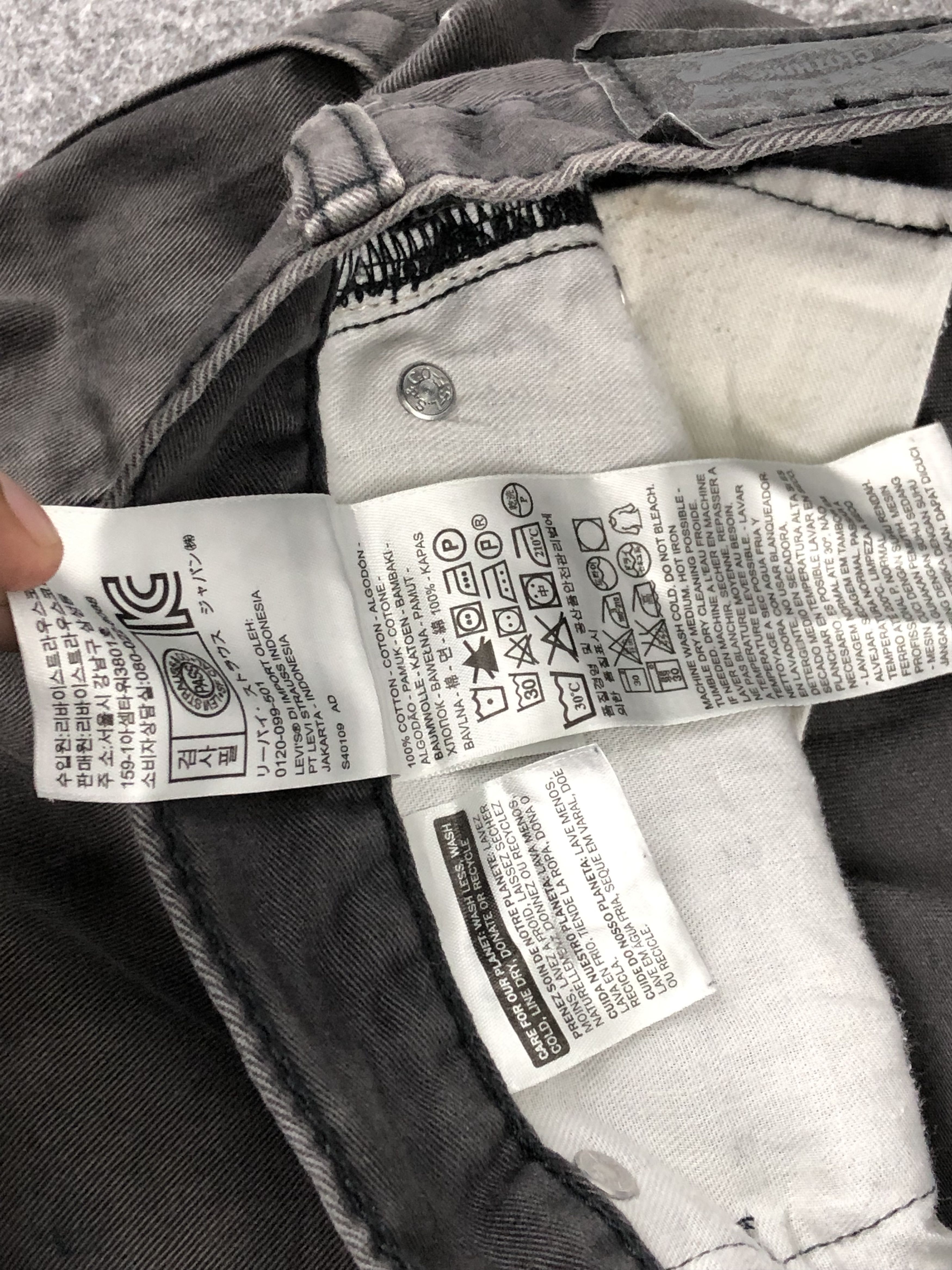 Levi's Faded Black Vintage Levis 514 Jeans DP1434 Size US 34 / EU 50 - 8 Thumbnail