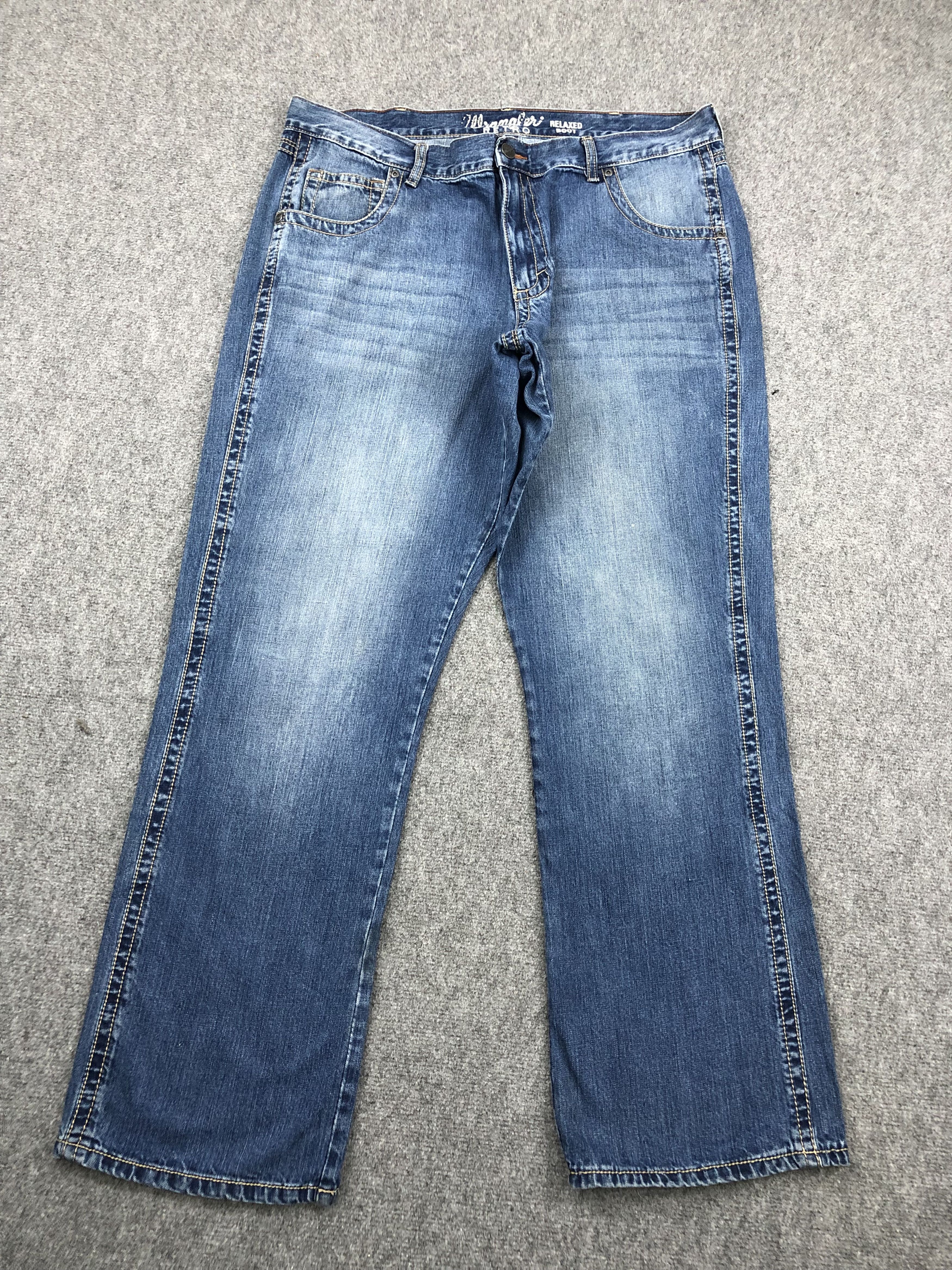 Vintage Vintage Wrangler Faded Blue Jeans DP1429 Size US 40 / EU 56 - 1 Thumbnail