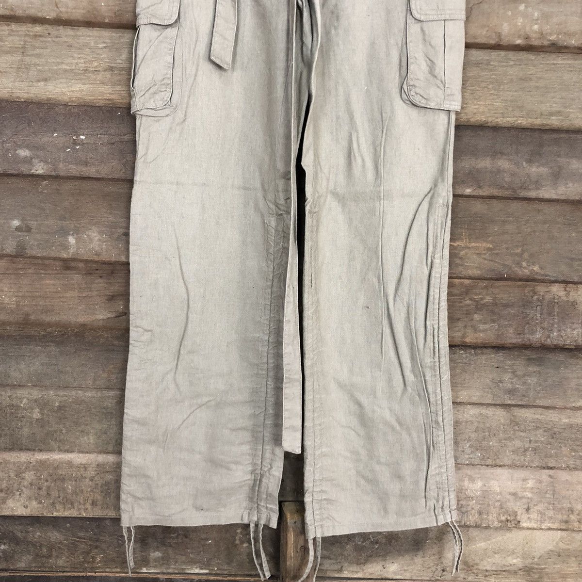 Japanese Brand Japan Grey Multipocket Tactical Cargo Pants #4967 Size 28" / US 6 / IT 42 - 3 Thumbnail