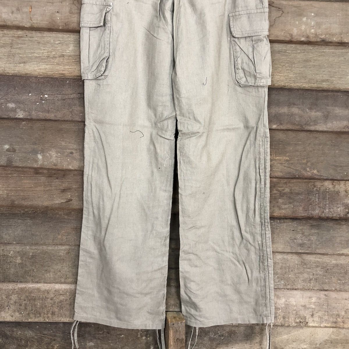 Japanese Brand Japan Grey Multipocket Tactical Cargo Pants #4967 Size 28" / US 6 / IT 42 - 12 Thumbnail