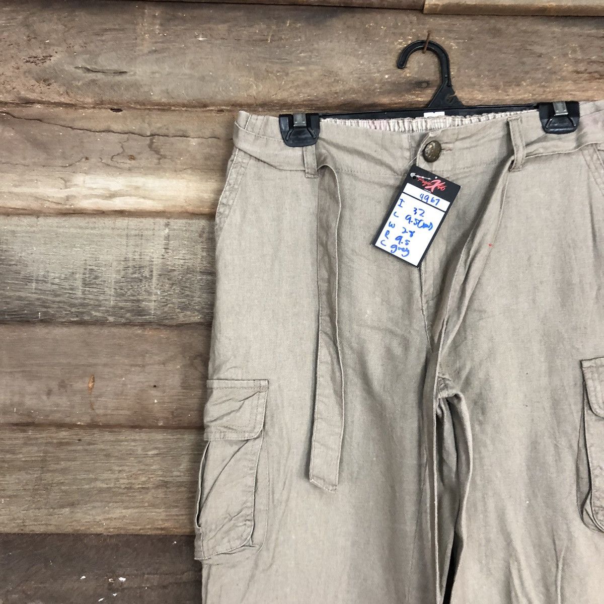 Japanese Brand Japan Grey Multipocket Tactical Cargo Pants #4967 Size 28" / US 6 / IT 42 - 6 Thumbnail