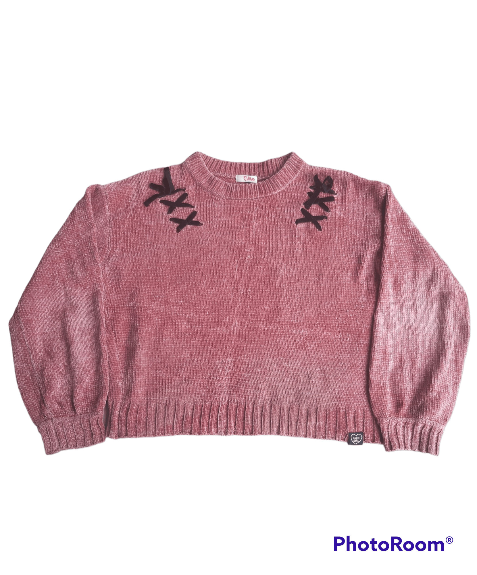 Vintage Pinklatte Crop Sweater Japan