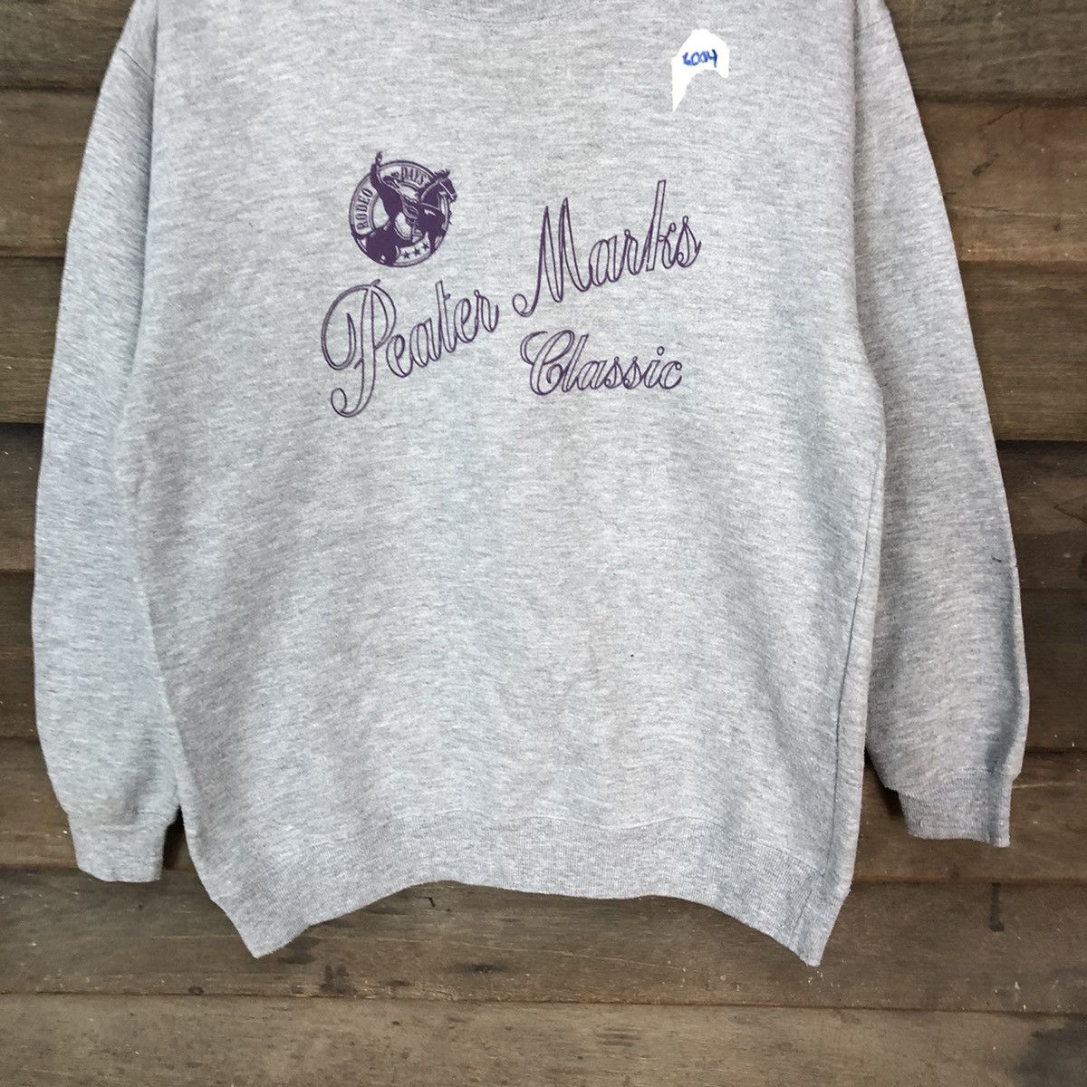 Japanese Brand Peaters Mask Grey Sweatshirt #6004 Size US M / EU 48-50 / 2 - 3 Thumbnail