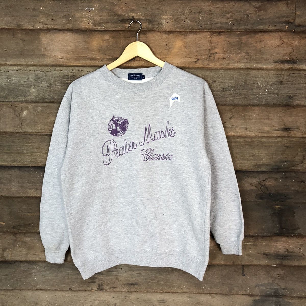 Japanese Brand Peaters Mask Grey Sweatshirt #6004 Size US M / EU 48-50 / 2 - 1 Thumbnail
