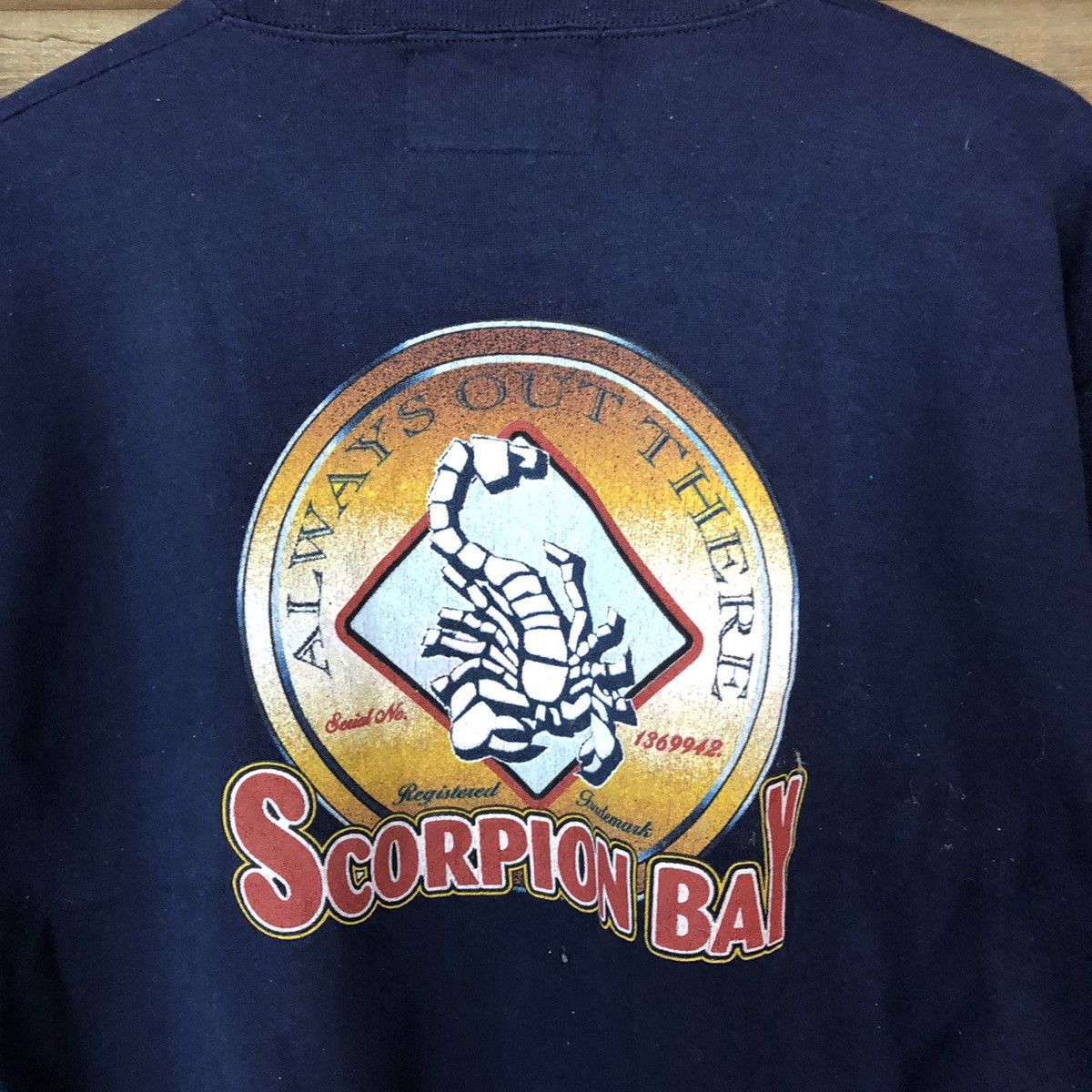 Vintage Scorpion vintage Dark blue Sweatshirt #5993 Size US L / EU 52-54 / 3 - 4 Thumbnail