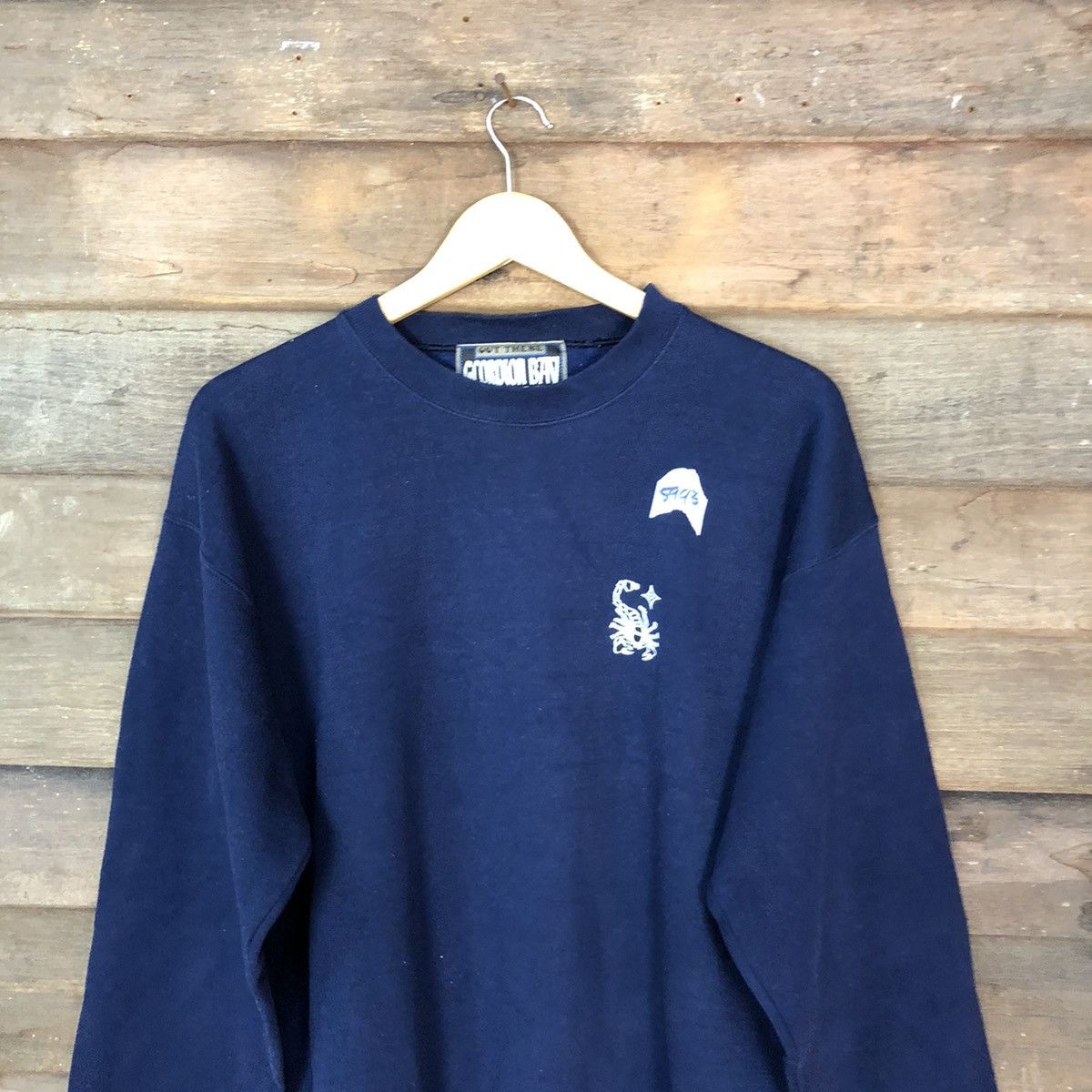 Vintage Scorpion vintage Dark blue Sweatshirt #5993 Size US L / EU 52-54 / 3 - 6 Thumbnail