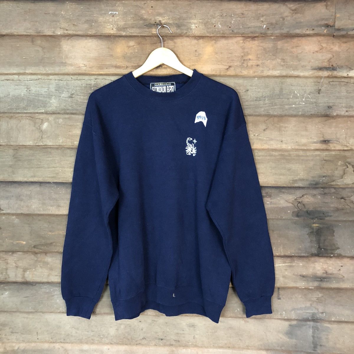Vintage Scorpion vintage Dark blue Sweatshirt #5993 Size US L / EU 52-54 / 3 - 5 Thumbnail