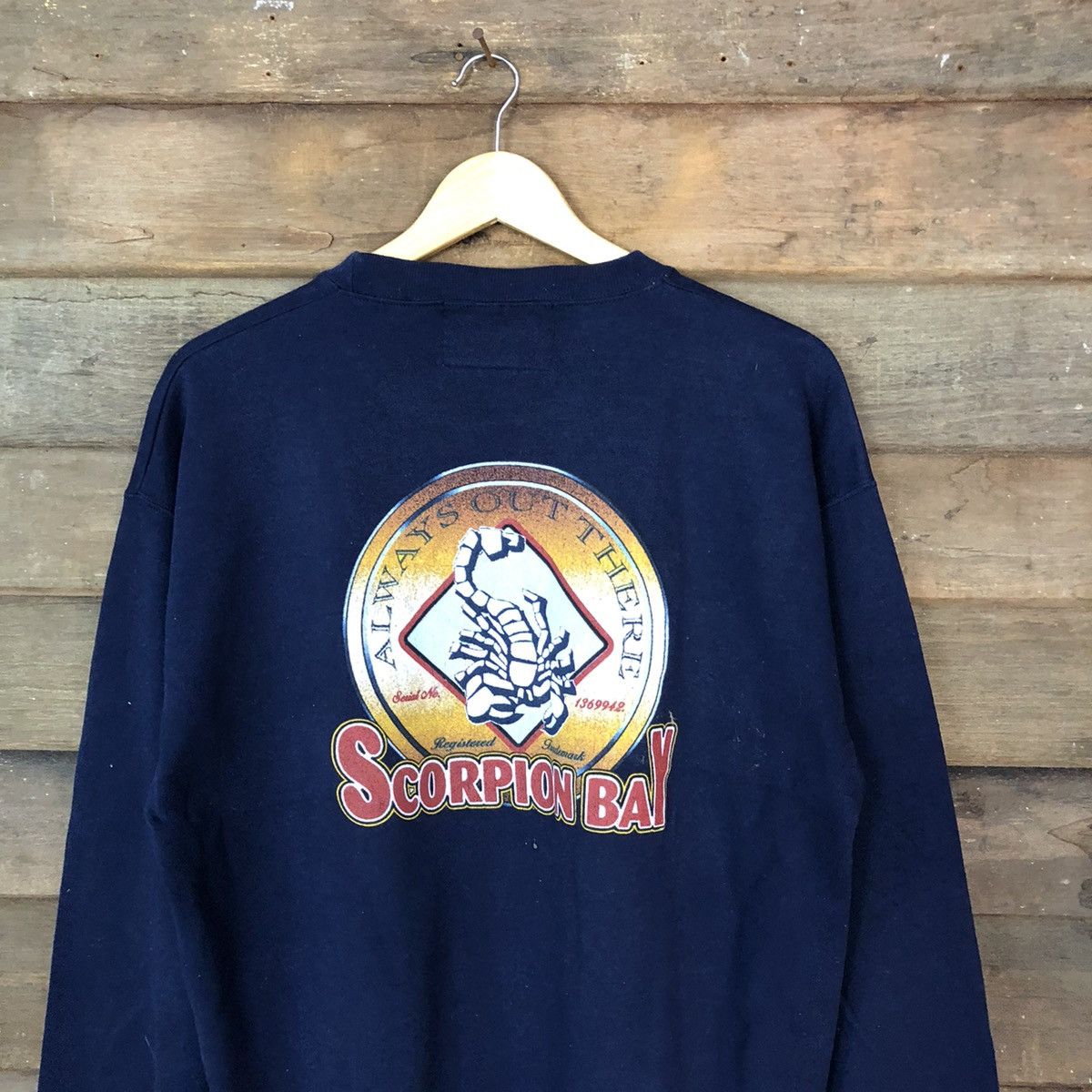 Vintage Scorpion vintage Dark blue Sweatshirt #5993 Size US L / EU 52-54 / 3 - 2 Thumbnail