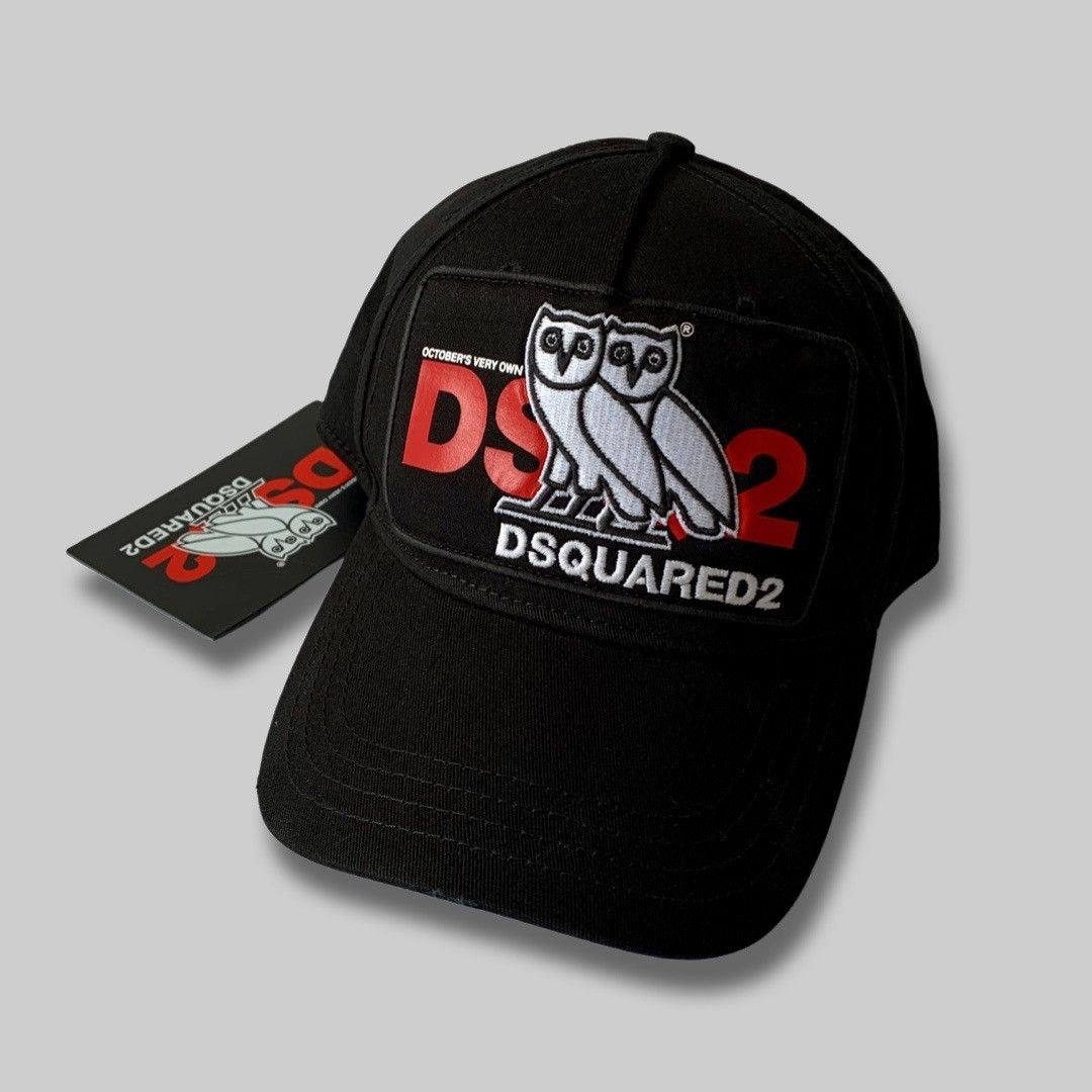 Drake OVO x Dsquared Trucker hat cap black patch stitched OG owl Size ONE SIZE - 1 Thumbnail