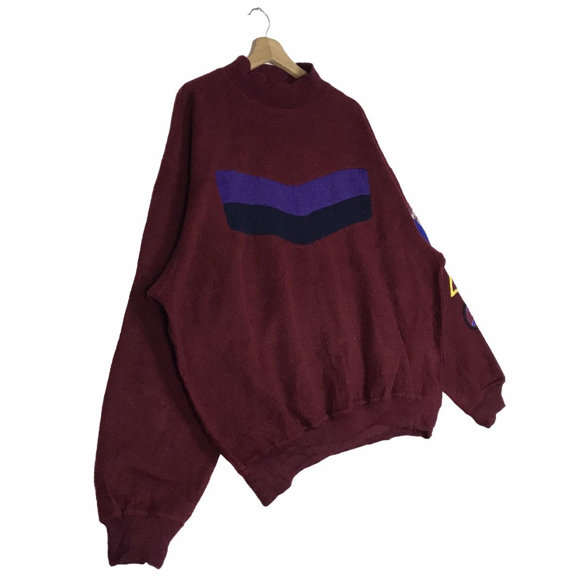 Valentino Vintage 90s VALENTINO GARAVANI Fleece Sweatshirt Pullover Size US XL / EU 56 / 4 - 5 Thumbnail