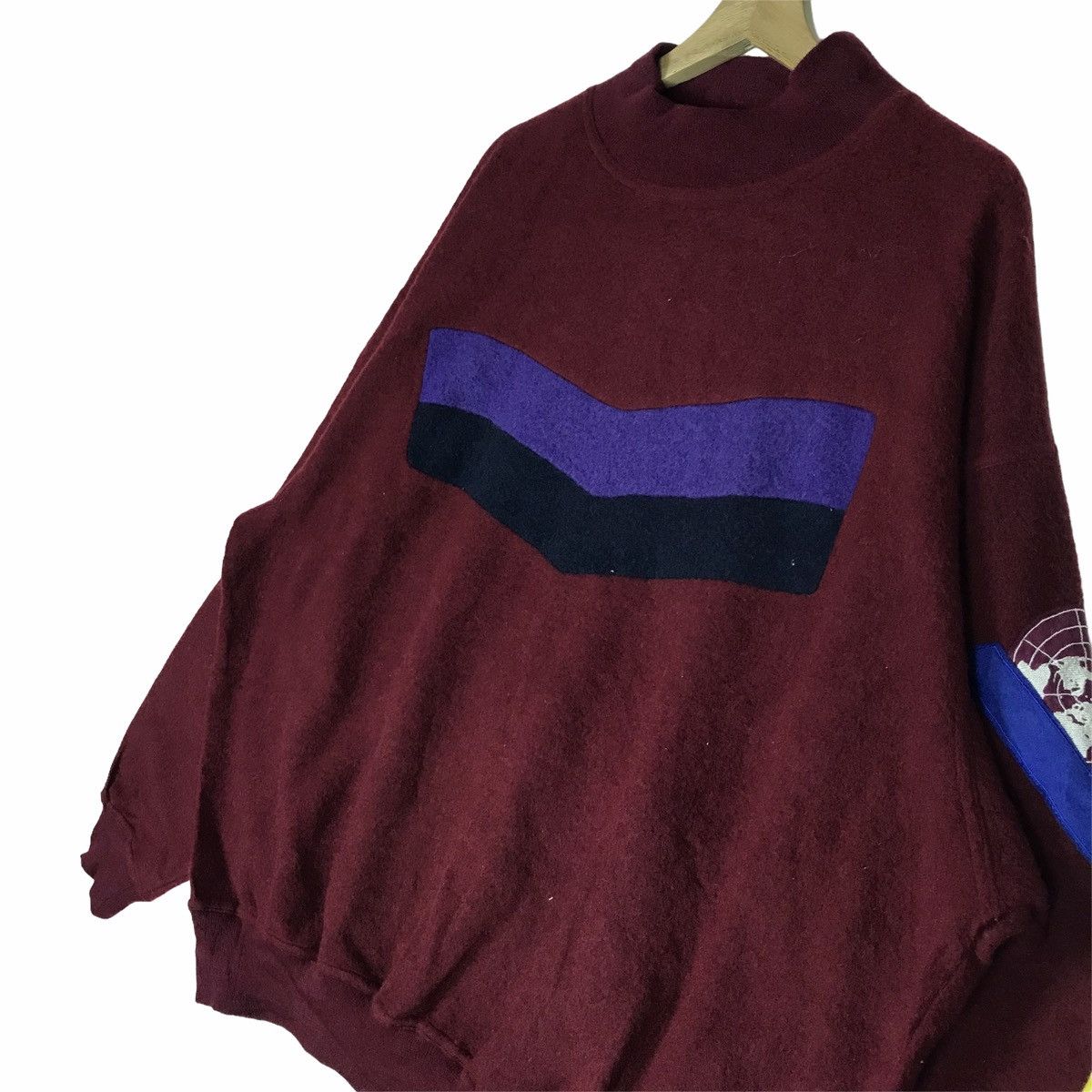 Valentino Vintage 90s VALENTINO GARAVANI Fleece Sweatshirt Pullover Size US XL / EU 56 / 4 - 6 Thumbnail