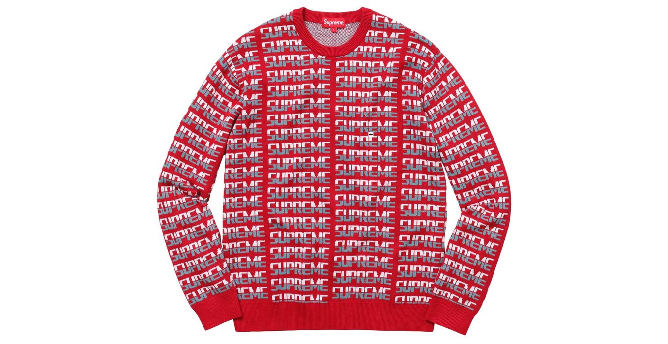 Supreme christmas hot sale sweater