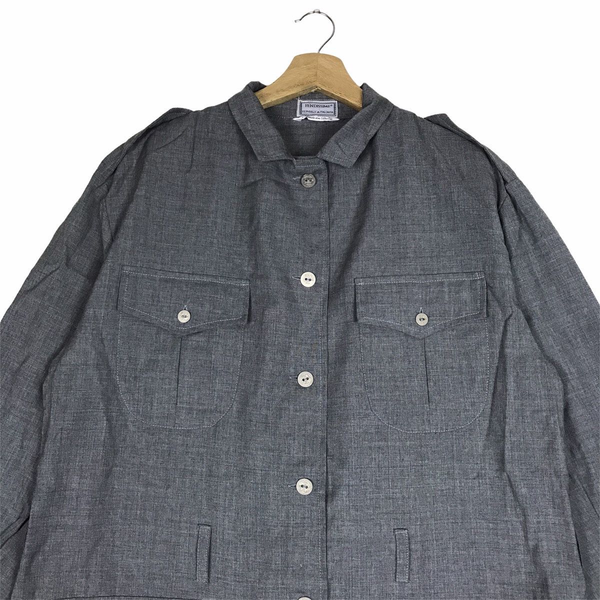 Vintage Vintage FENDISSIME Button Down Parka Jacket Size US M / EU 48-50 / 2 - 2 Thumbnail