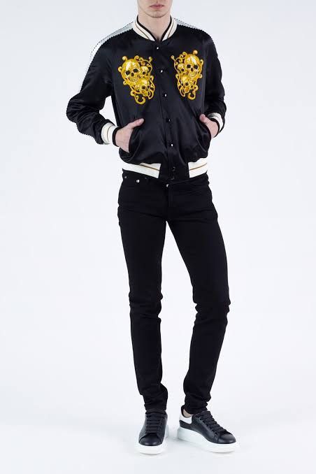 Alexander McQueen SS17 skull embroidered Souvenir Jacket Sukajan Size US S / EU 44-46 / 1 - 1 Thumbnail