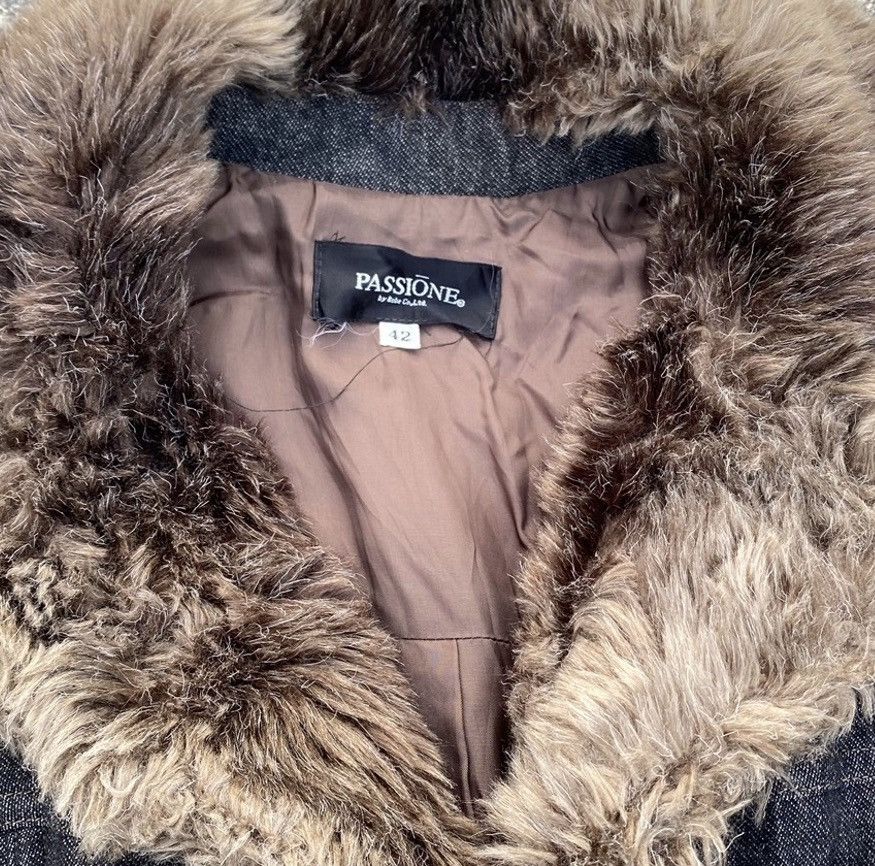 14th Addiction 🇯🇵 Robe Co Ltd FUR DENIM JACKET Size US M / EU 48-50 / 2 - 5 Thumbnail