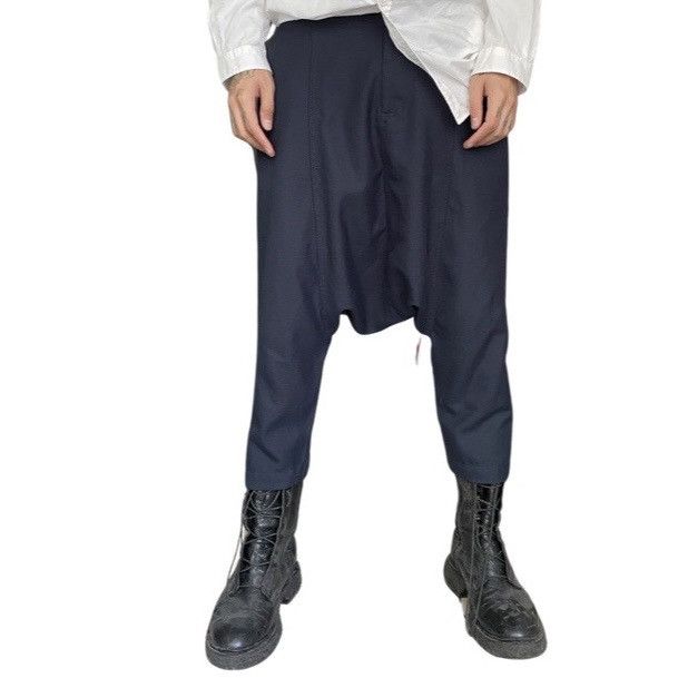 image of Comme Des Garcons x Comme Des Garcons Shirt Aw13 Drop Crotch Pants in Navy, Men's (Size 32)
