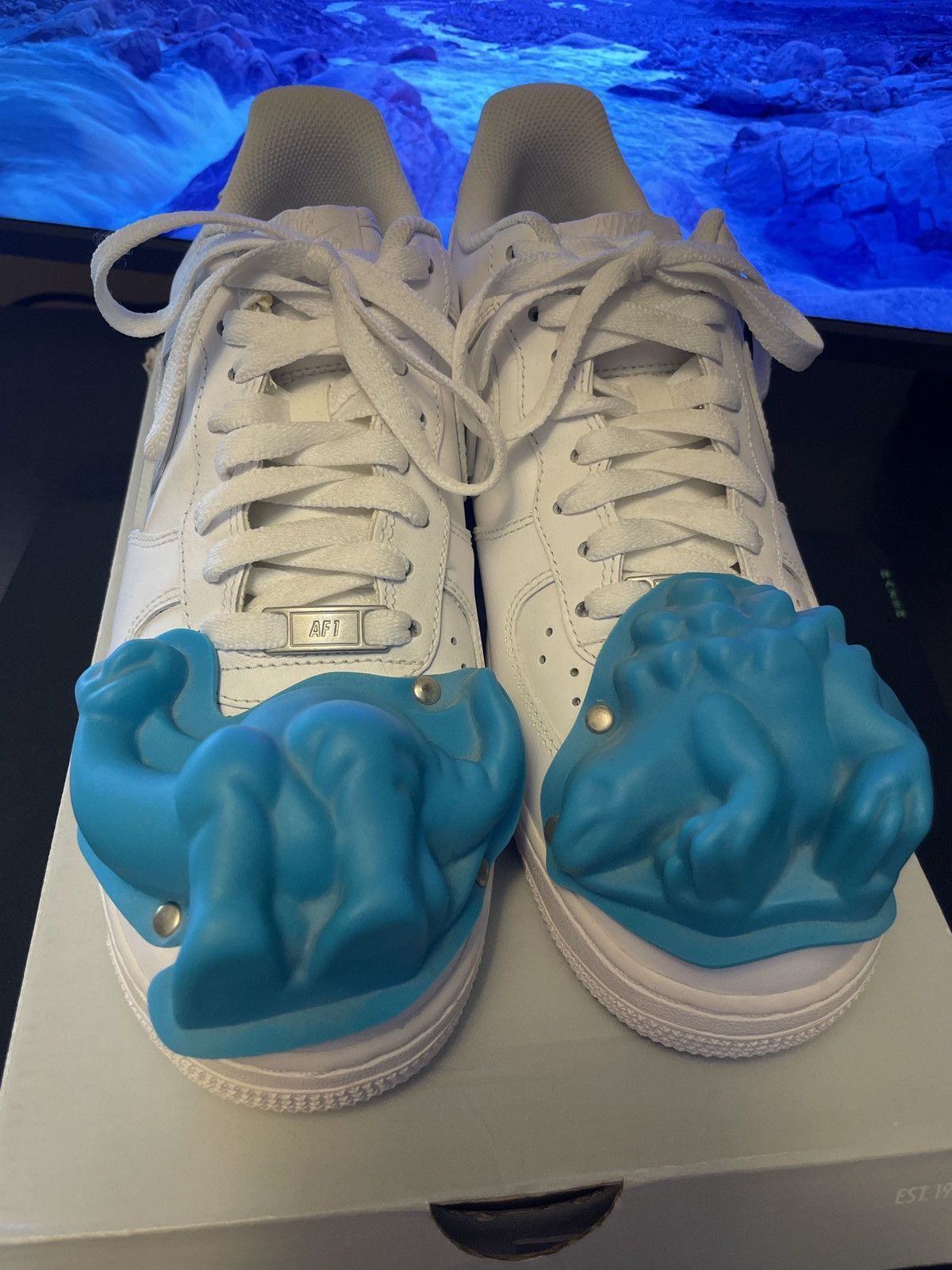 COMME des GARÇONS x NIKE “Blue Dinosaur” AF1 (2017)