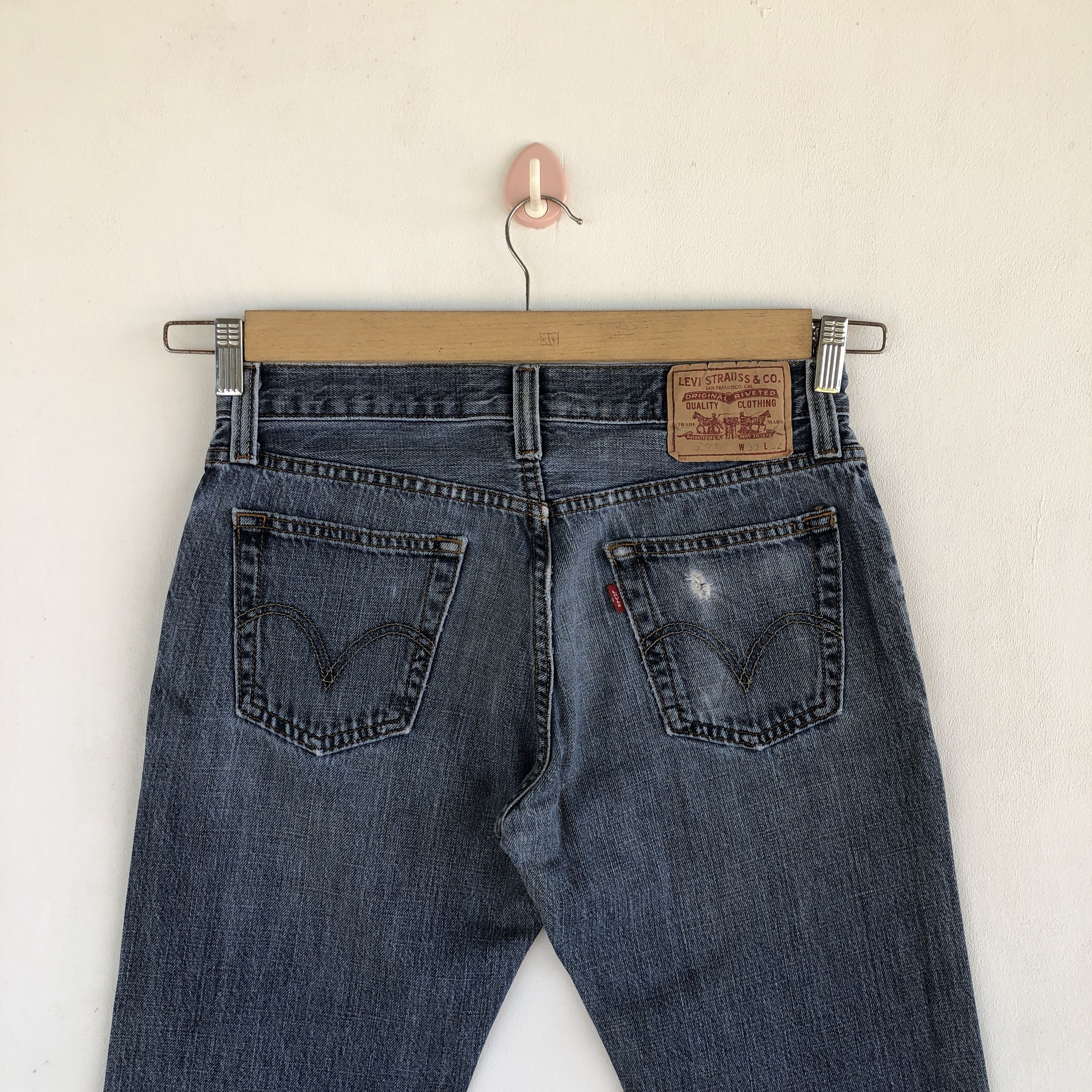 Levi's Vintage Levis Flare Jeans Levis 527 Bootcut Wide Leg Denim Size 28" / US 6 / IT 42 - 4 Thumbnail