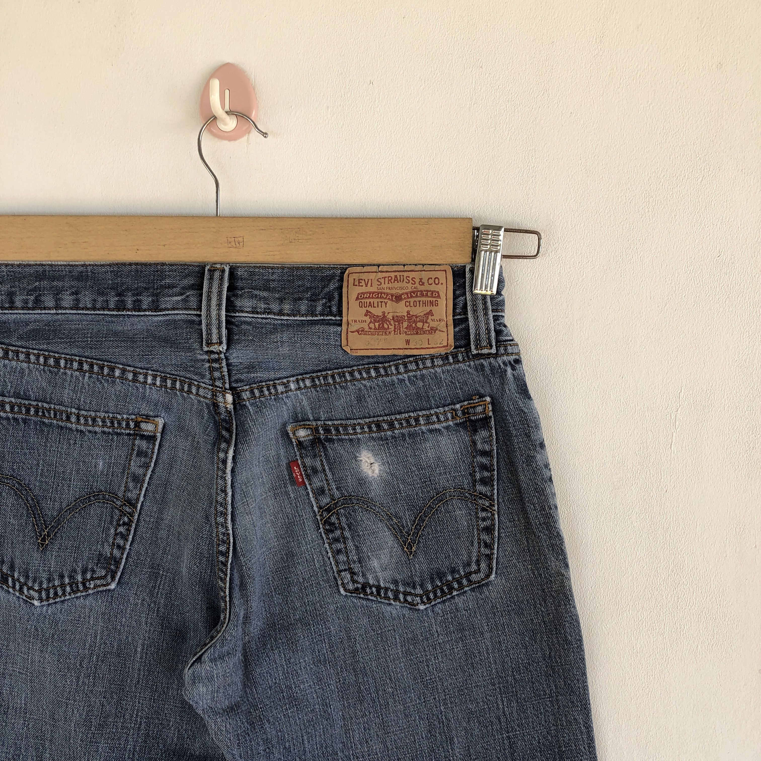 Levi's Vintage Levis Flare Jeans Levis 527 Bootcut Wide Leg Denim Size 28" / US 6 / IT 42 - 7 Thumbnail