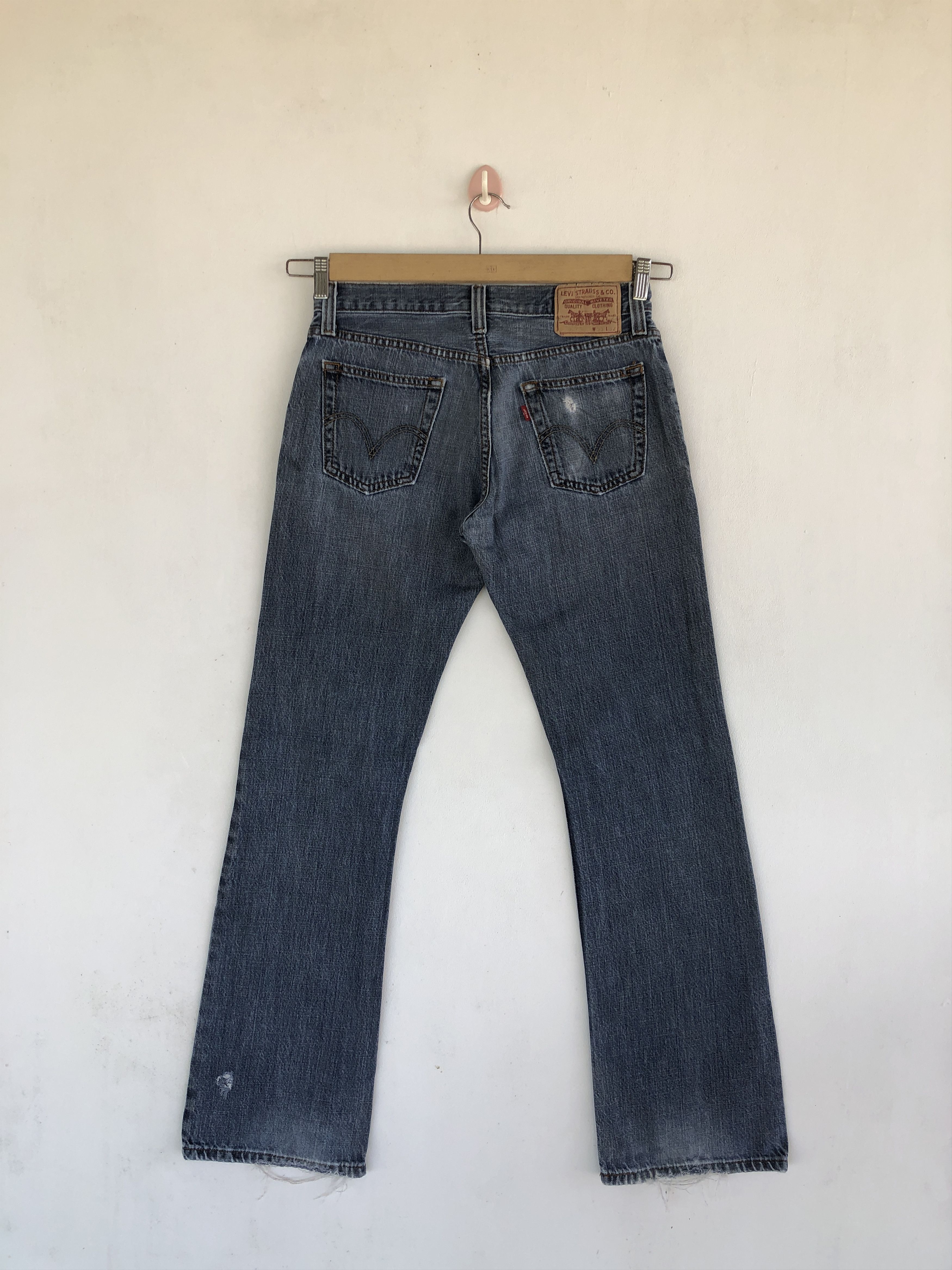 Levi's Vintage Levis Flare Jeans Levis 527 Bootcut Wide Leg Denim Size 28" / US 6 / IT 42 - 2 Thumbnail
