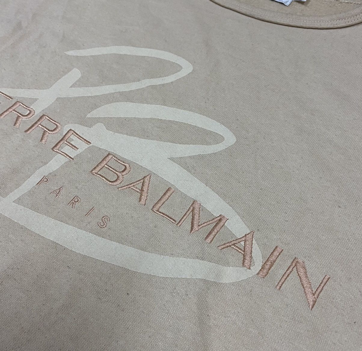 Pierre Balmain PIERRE BALMAIN PARIS Big Logo Sweatshirt x Rare Size US L / EU 52-54 / 3 - 5 Thumbnail