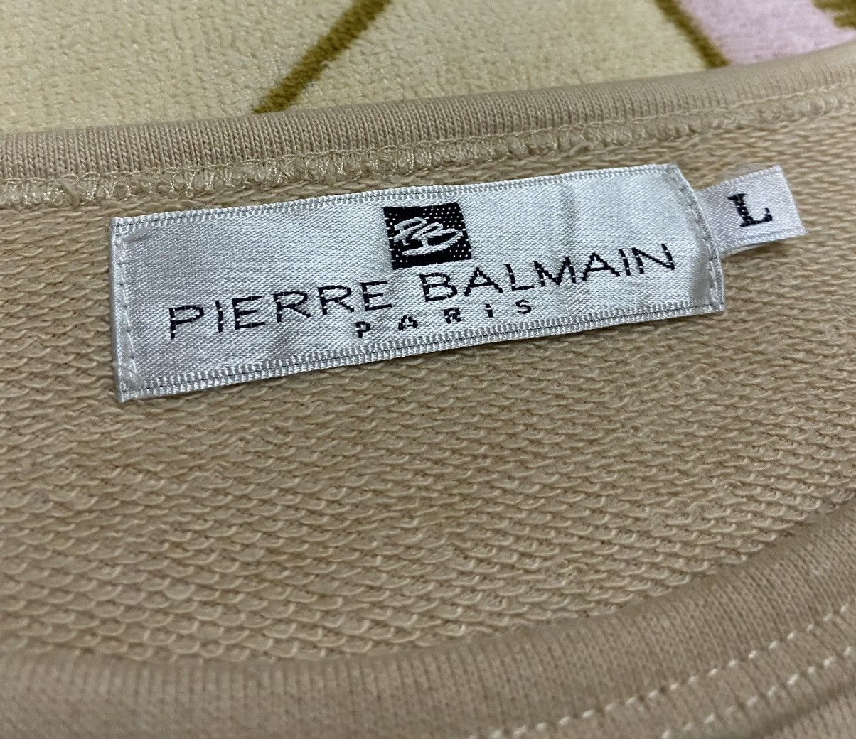 Pierre Balmain PIERRE BALMAIN PARIS Big Logo Sweatshirt x Rare Size US L / EU 52-54 / 3 - 9 Thumbnail