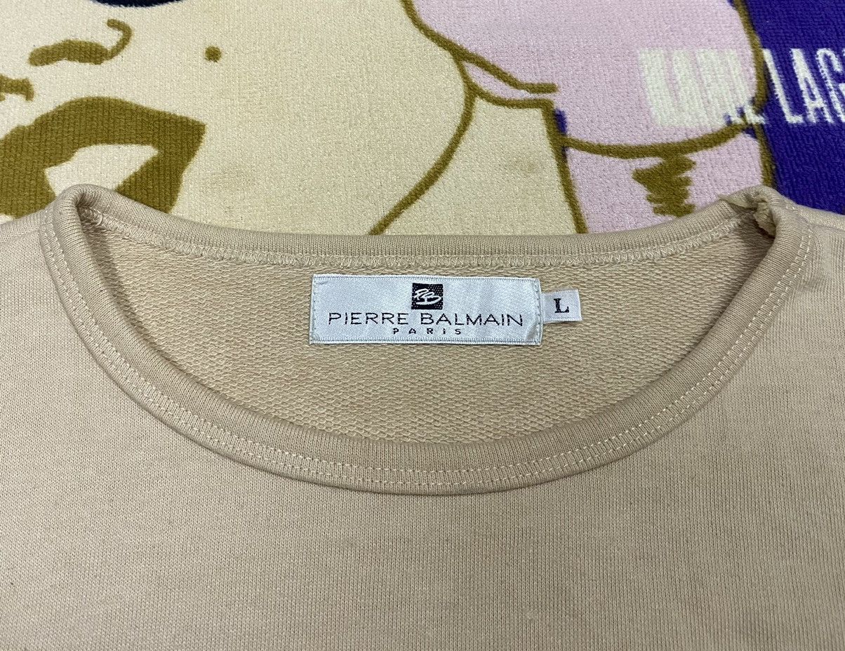 Pierre Balmain PIERRE BALMAIN PARIS Big Logo Sweatshirt x Rare Size US L / EU 52-54 / 3 - 8 Thumbnail