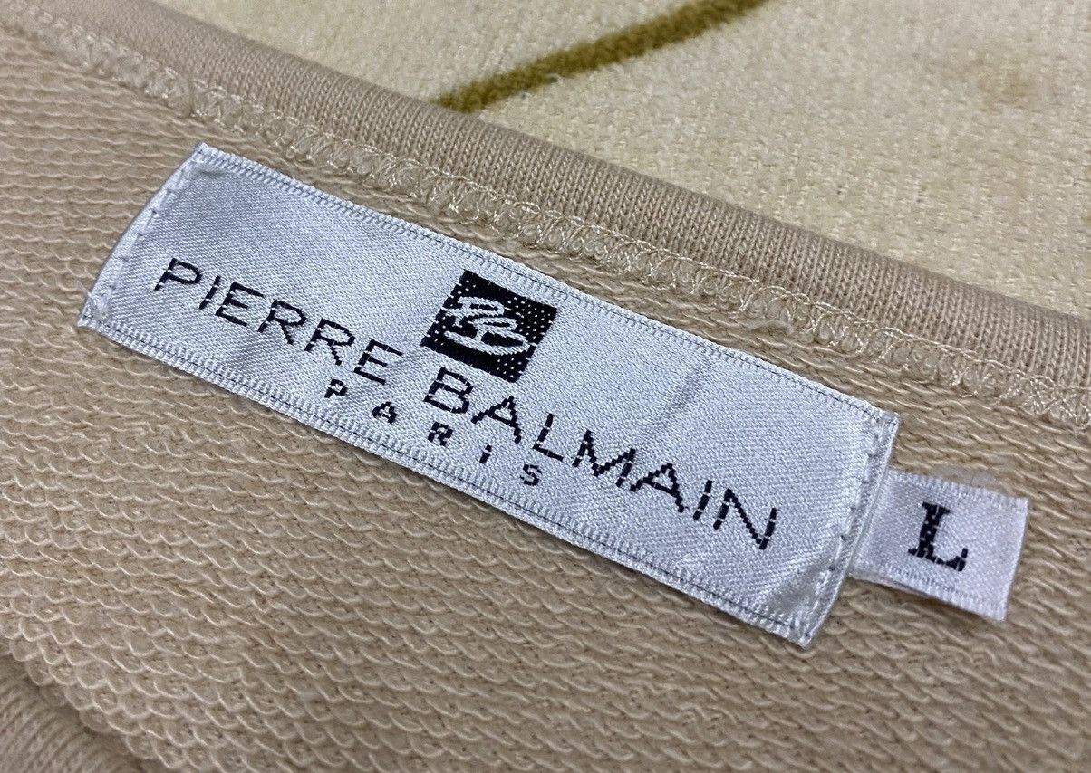 Pierre Balmain PIERRE BALMAIN PARIS Big Logo Sweatshirt x Rare Size US L / EU 52-54 / 3 - 10 Thumbnail