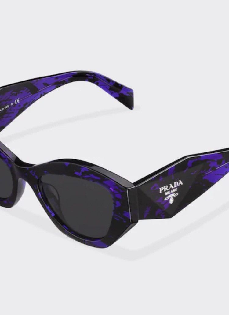 Prada Symbole SPR07Y Acetate abstract violet Sunglass