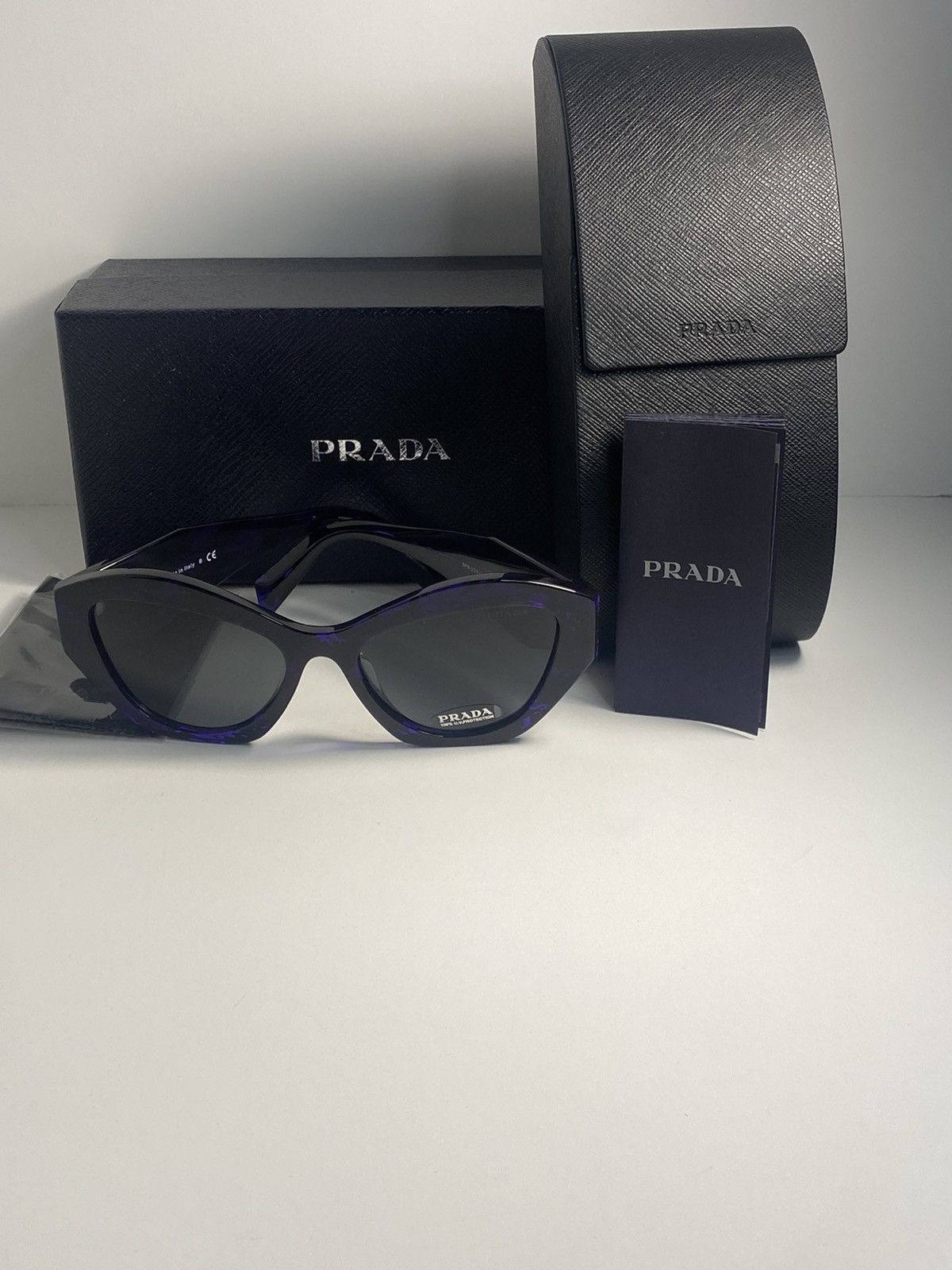 Prada Symbole SPR07Y Acetate abstract violet Sunglass