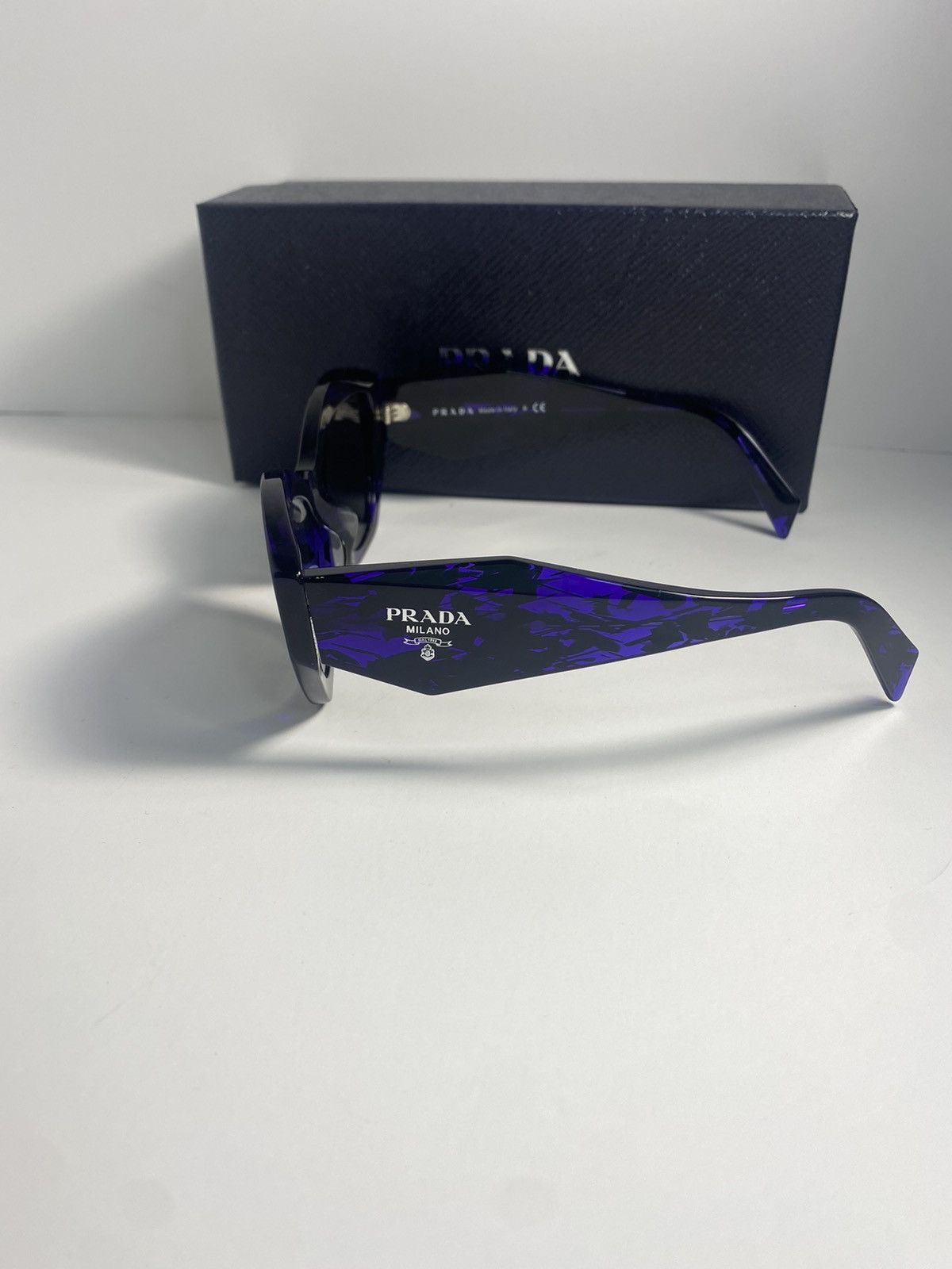 Prada Symbole SPR07Y Acetate abstract violet Sunglass